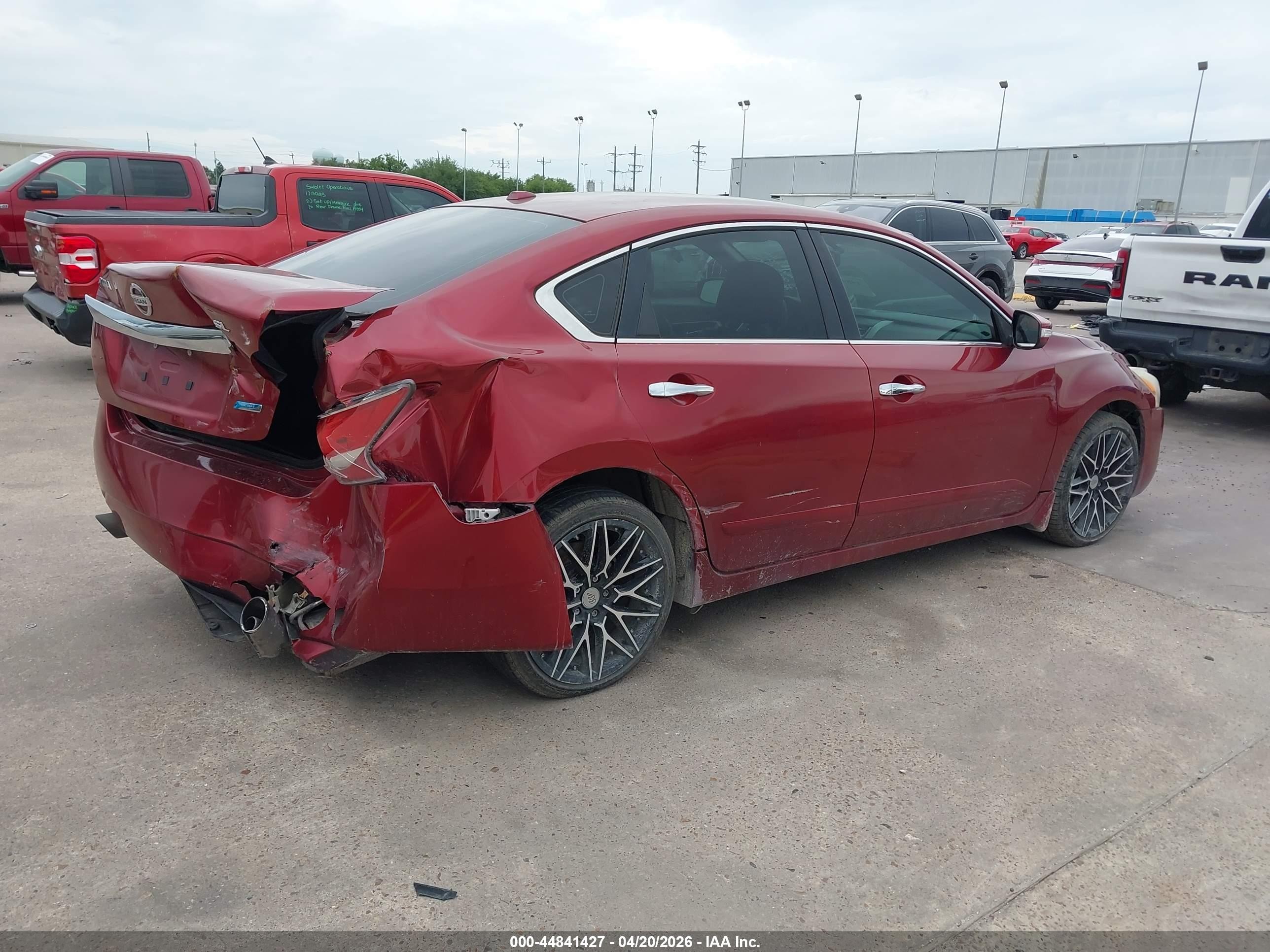 2014 Nissan Altima 2.5 Sl Maroon vin: 1N4AL3AP8EN364207