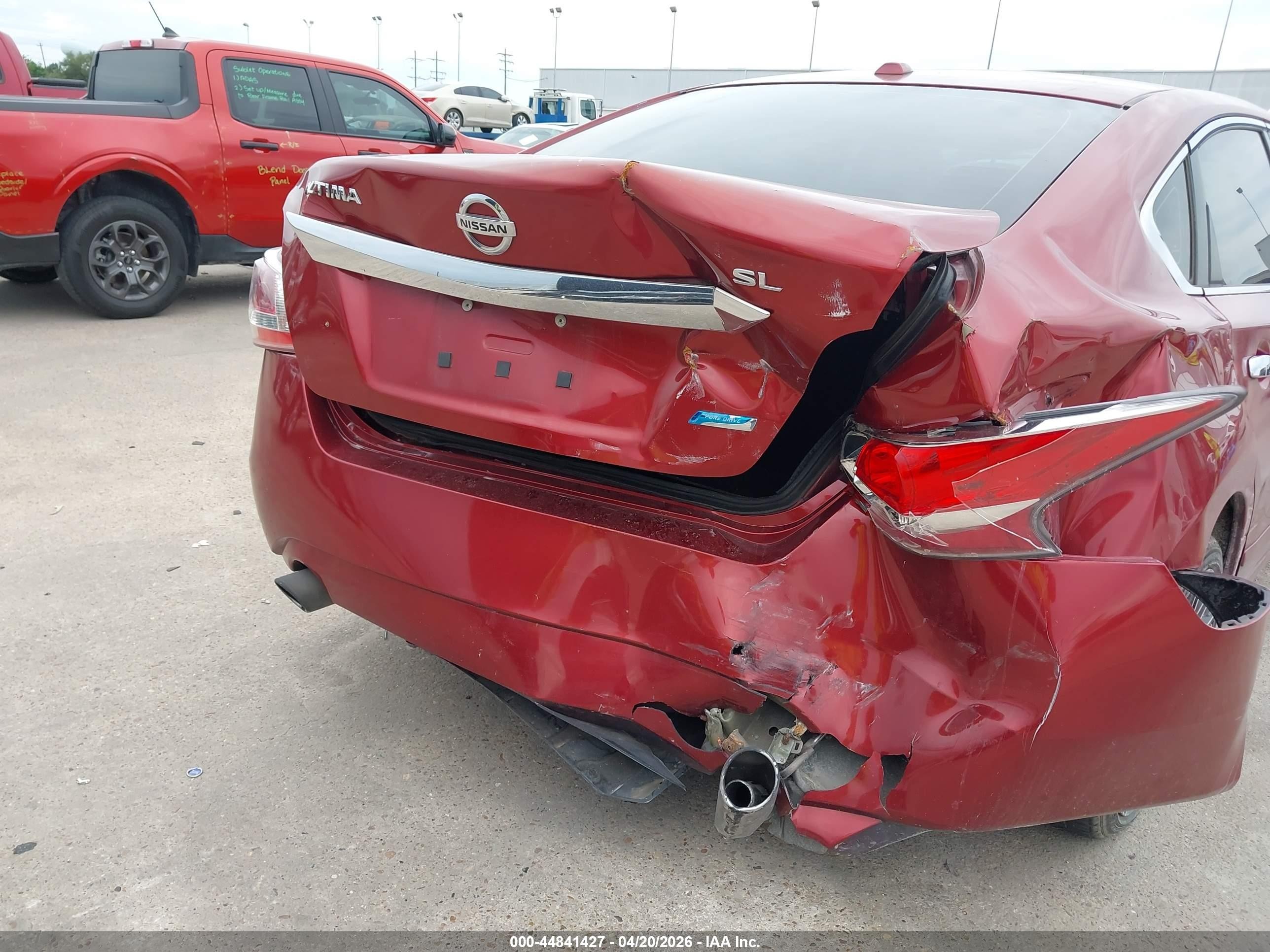 2014 Nissan Altima 2.5 Sl Maroon vin: 1N4AL3AP8EN364207