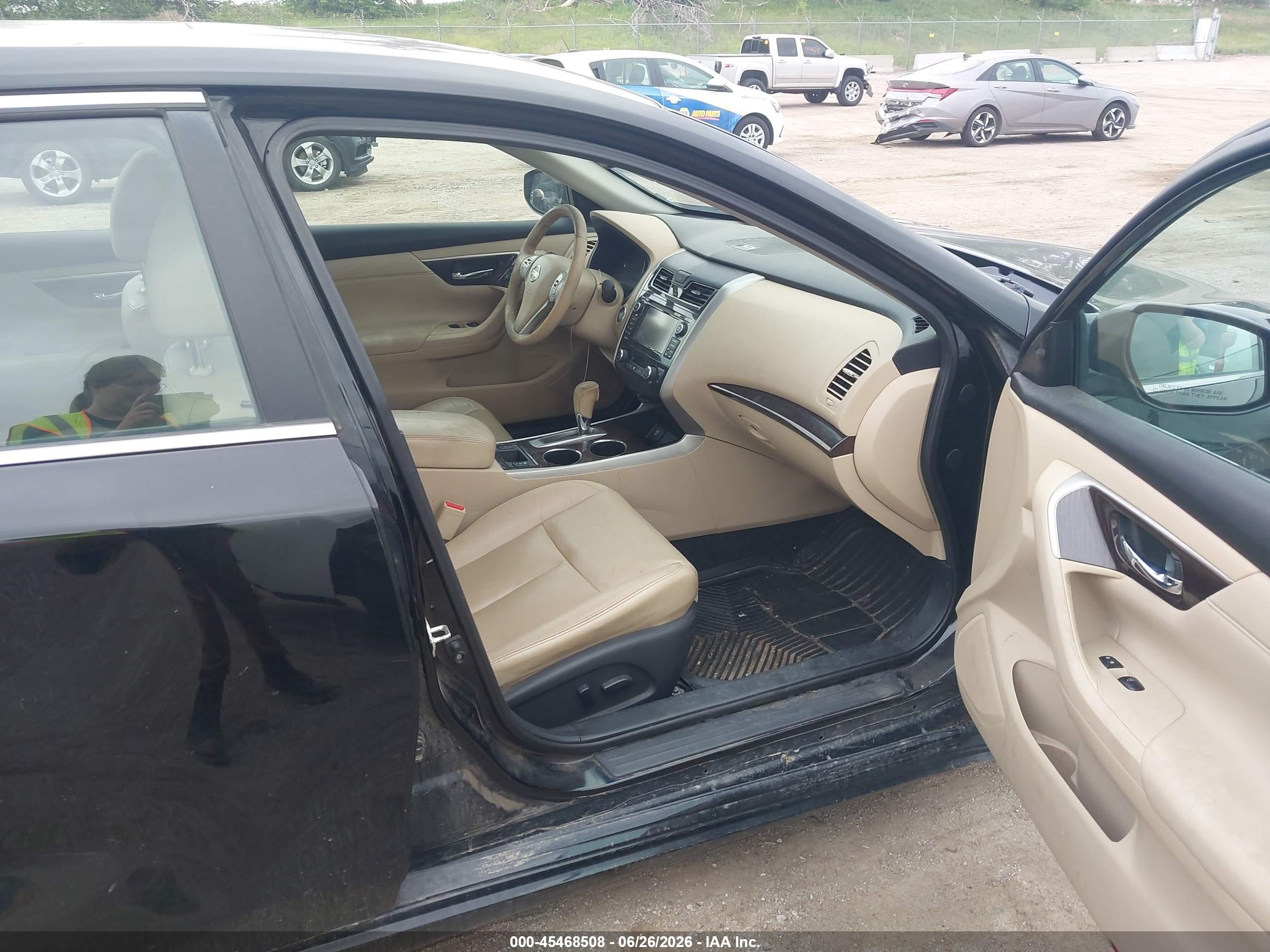 2015 Nissan Altima 2.5 Sl Black vin: 1N4AL3AP8FC128931