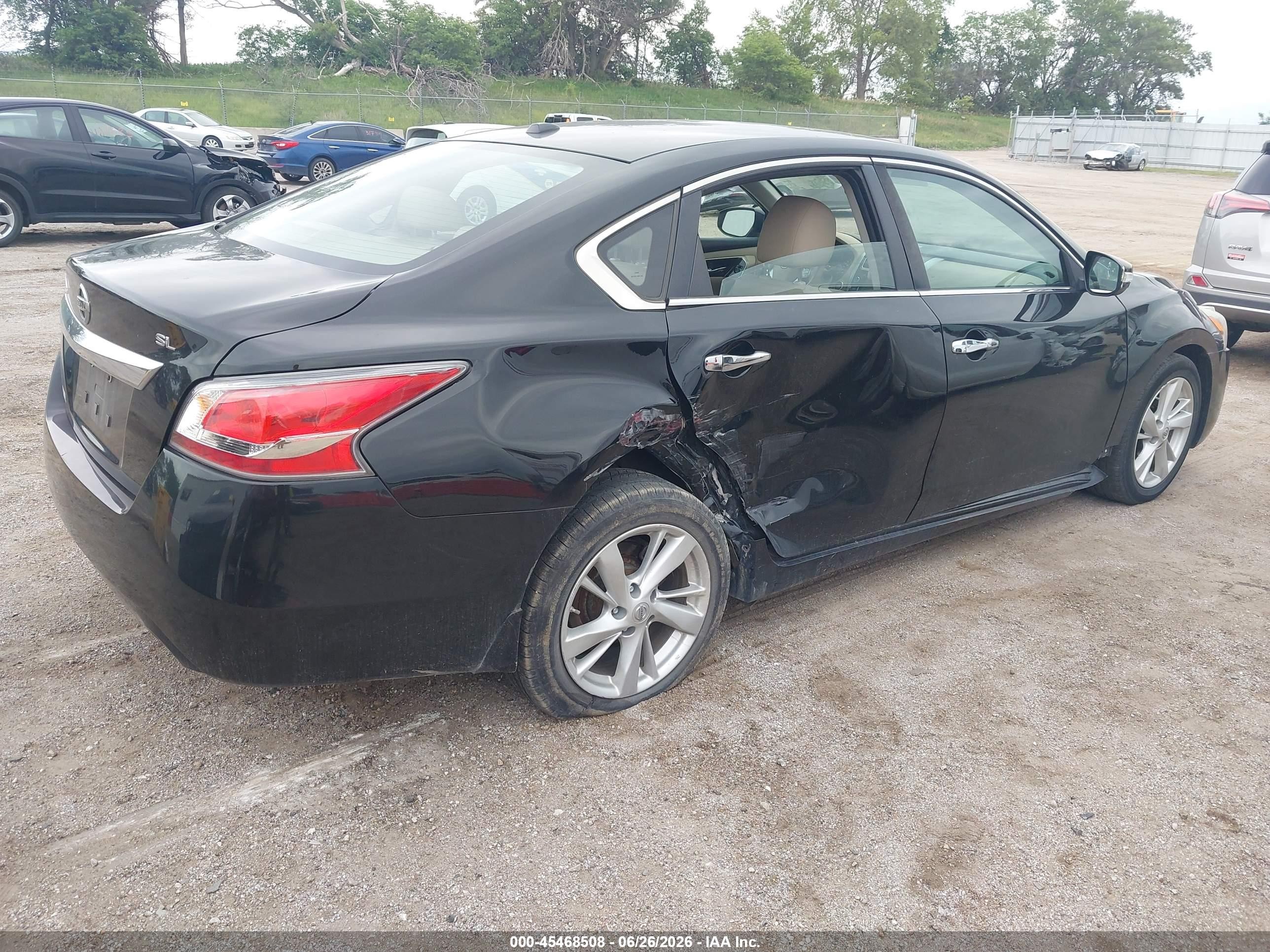 2015 Nissan Altima 2.5 Sl Black vin: 1N4AL3AP8FC128931