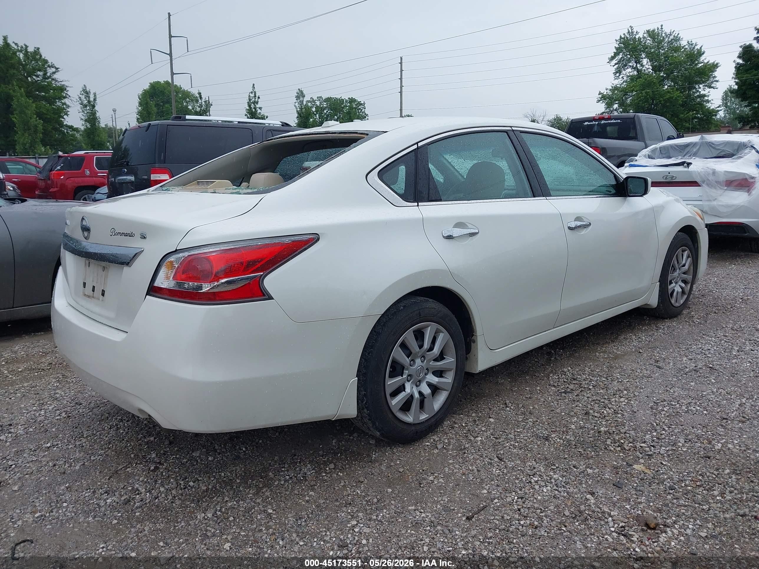 2015 Nissan Altima 2.5 S White vin: 1N4AL3AP8FC191415