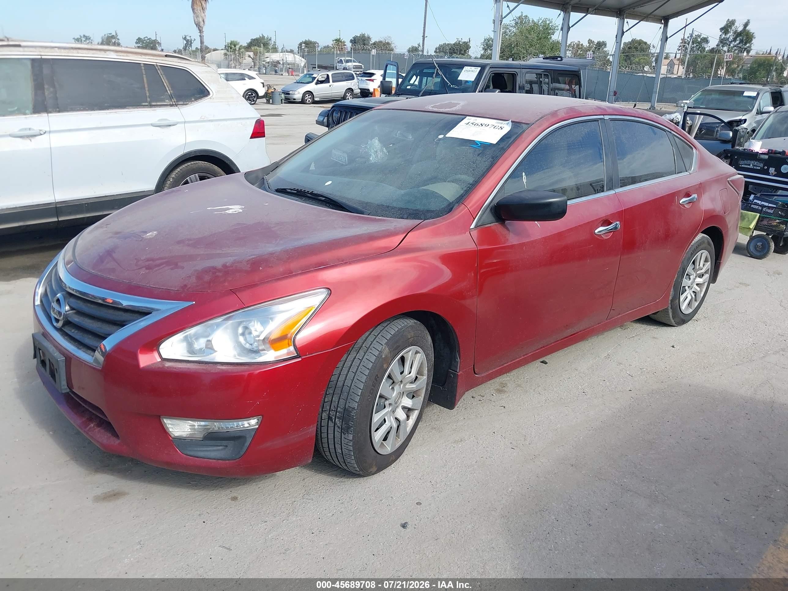2015 Nissan Altima 2.5 S Red vin: 1N4AL3AP8FC226471