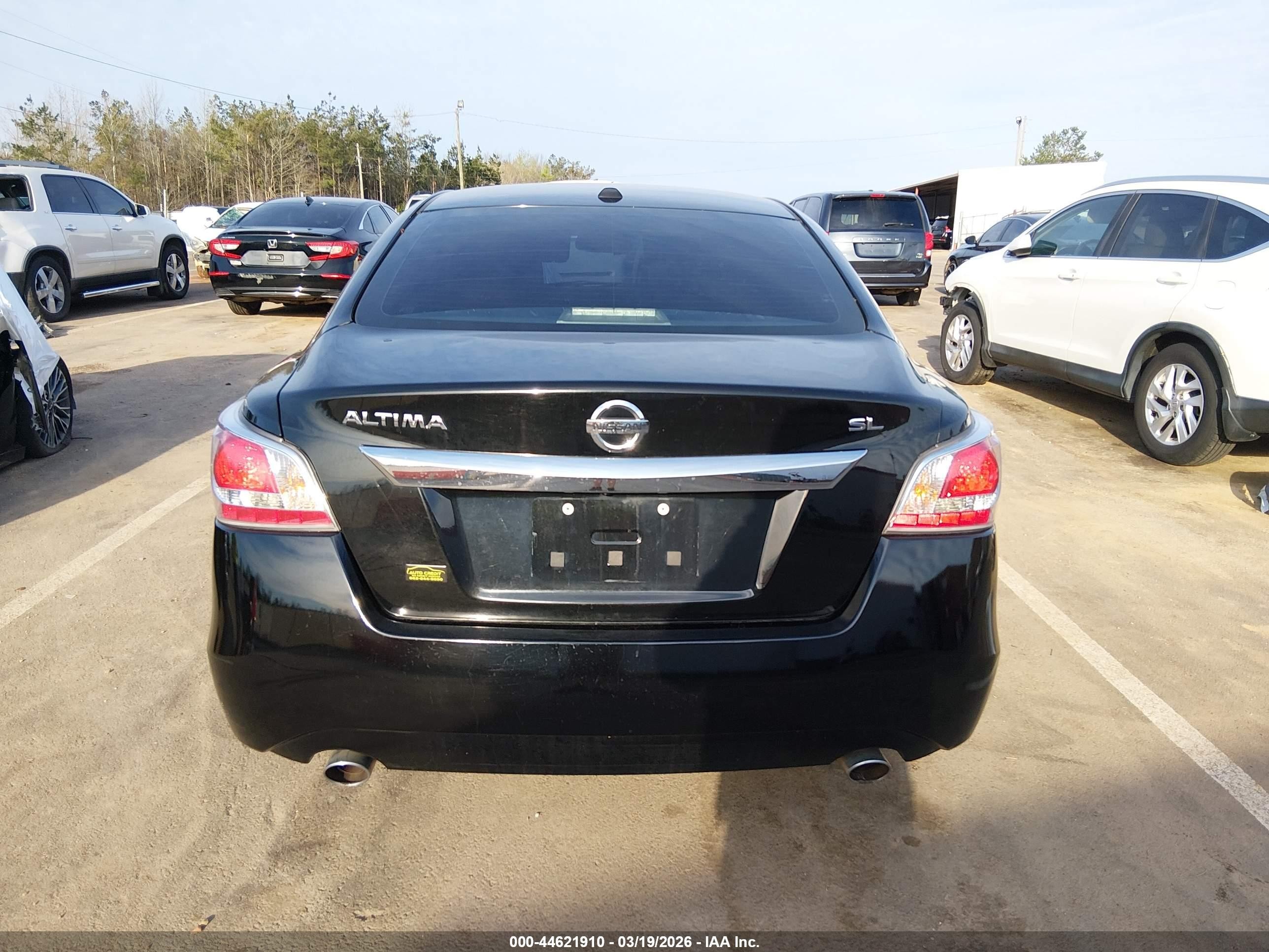 2015 Nissan Altima 2.5 Sl Black vin: 1N4AL3AP8FC226535