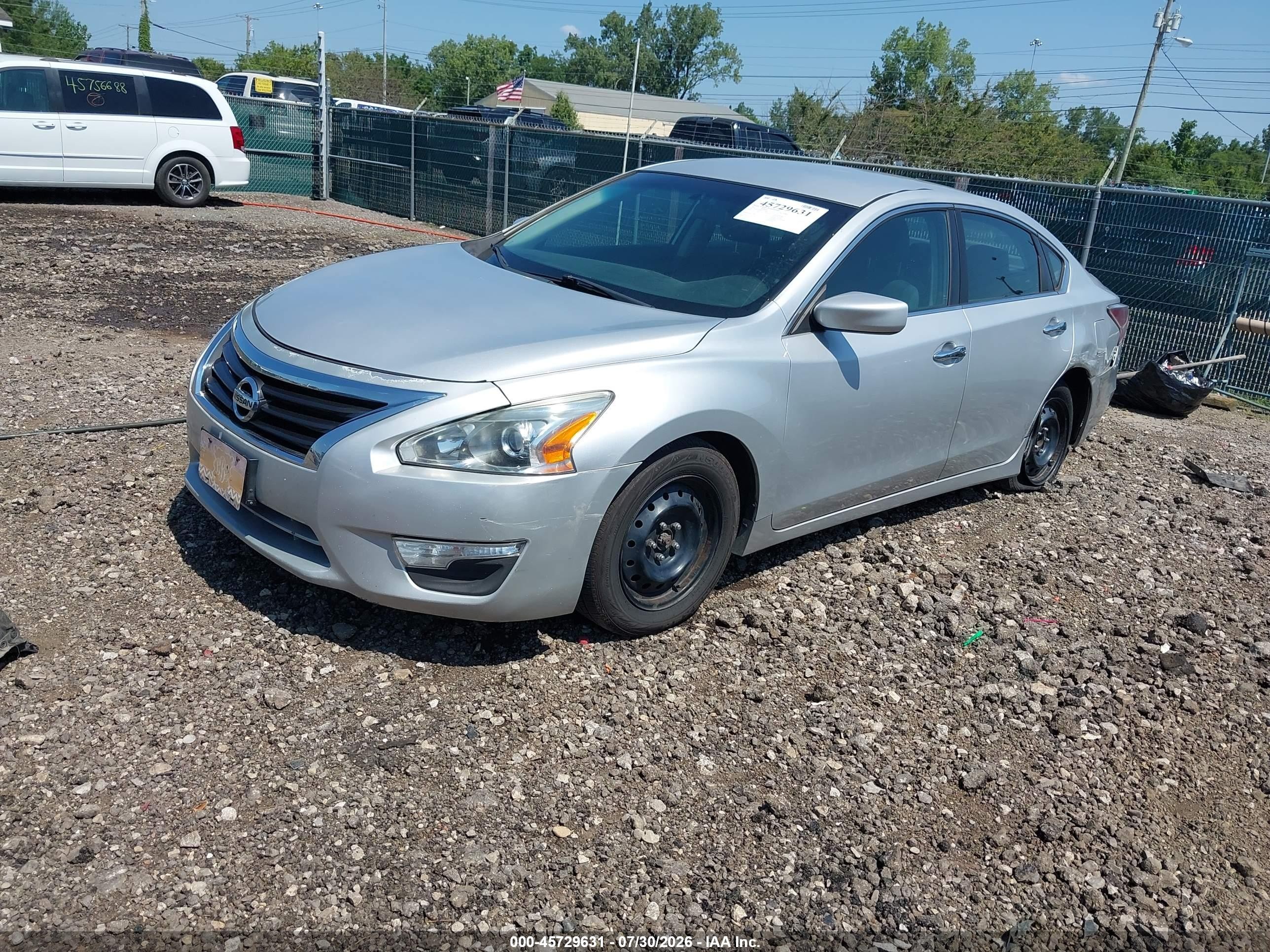 2015 Nissan Altima 2.5/2.5 S/2.5 Sl/2.5 Sv Silver vin: 1N4AL3AP8FC273290
