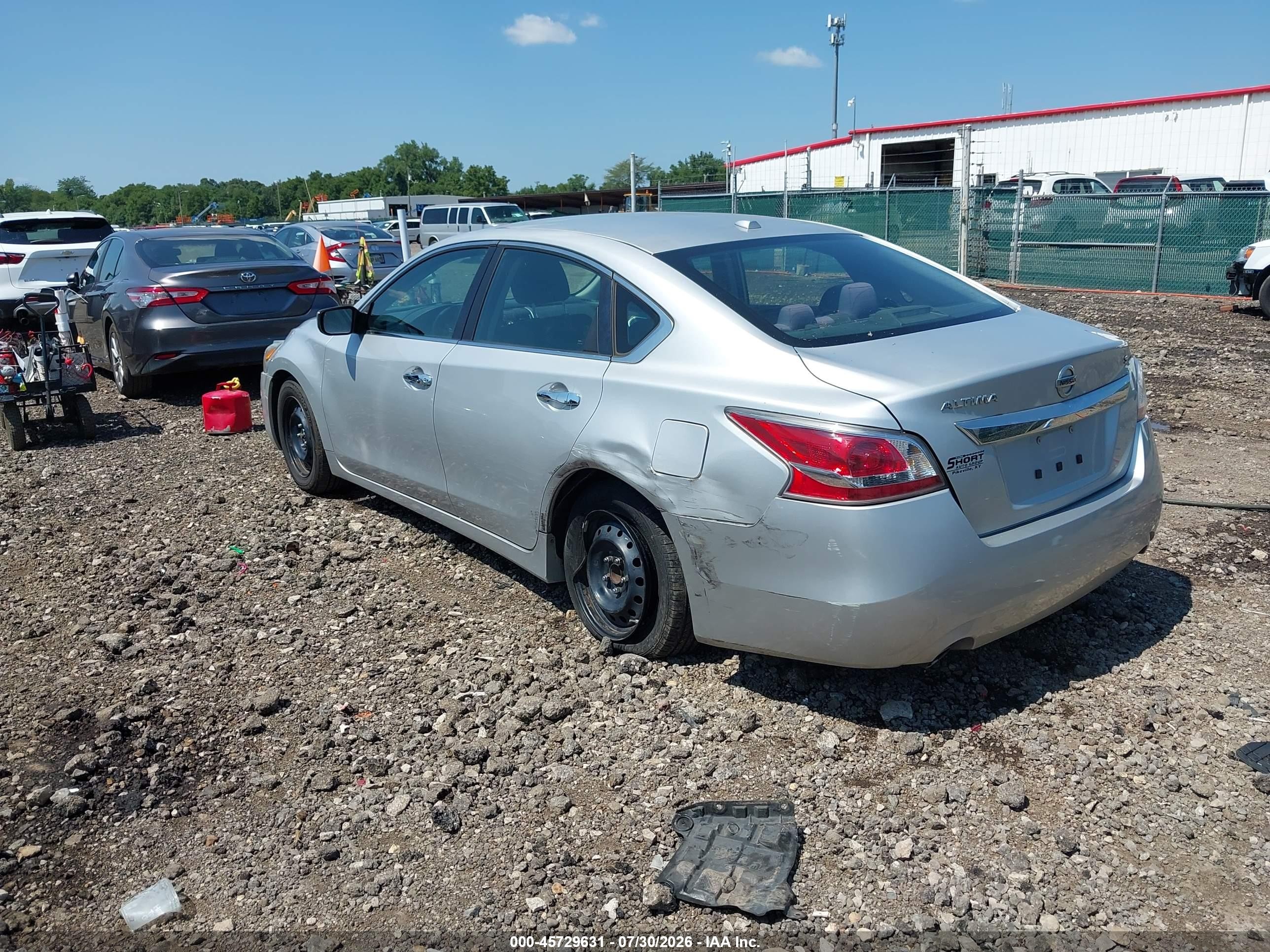 2015 Nissan Altima 2.5/2.5 S/2.5 Sl/2.5 Sv Silver vin: 1N4AL3AP8FC273290