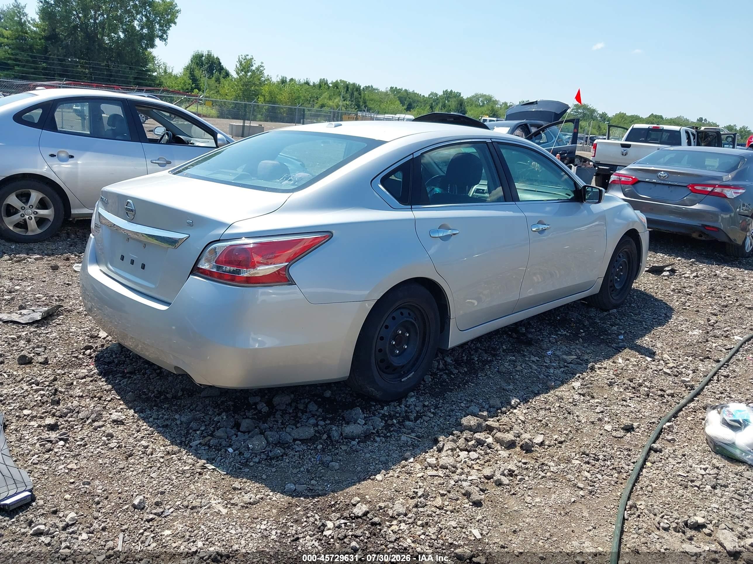 2015 Nissan Altima 2.5/2.5 S/2.5 Sl/2.5 Sv Silver vin: 1N4AL3AP8FC273290