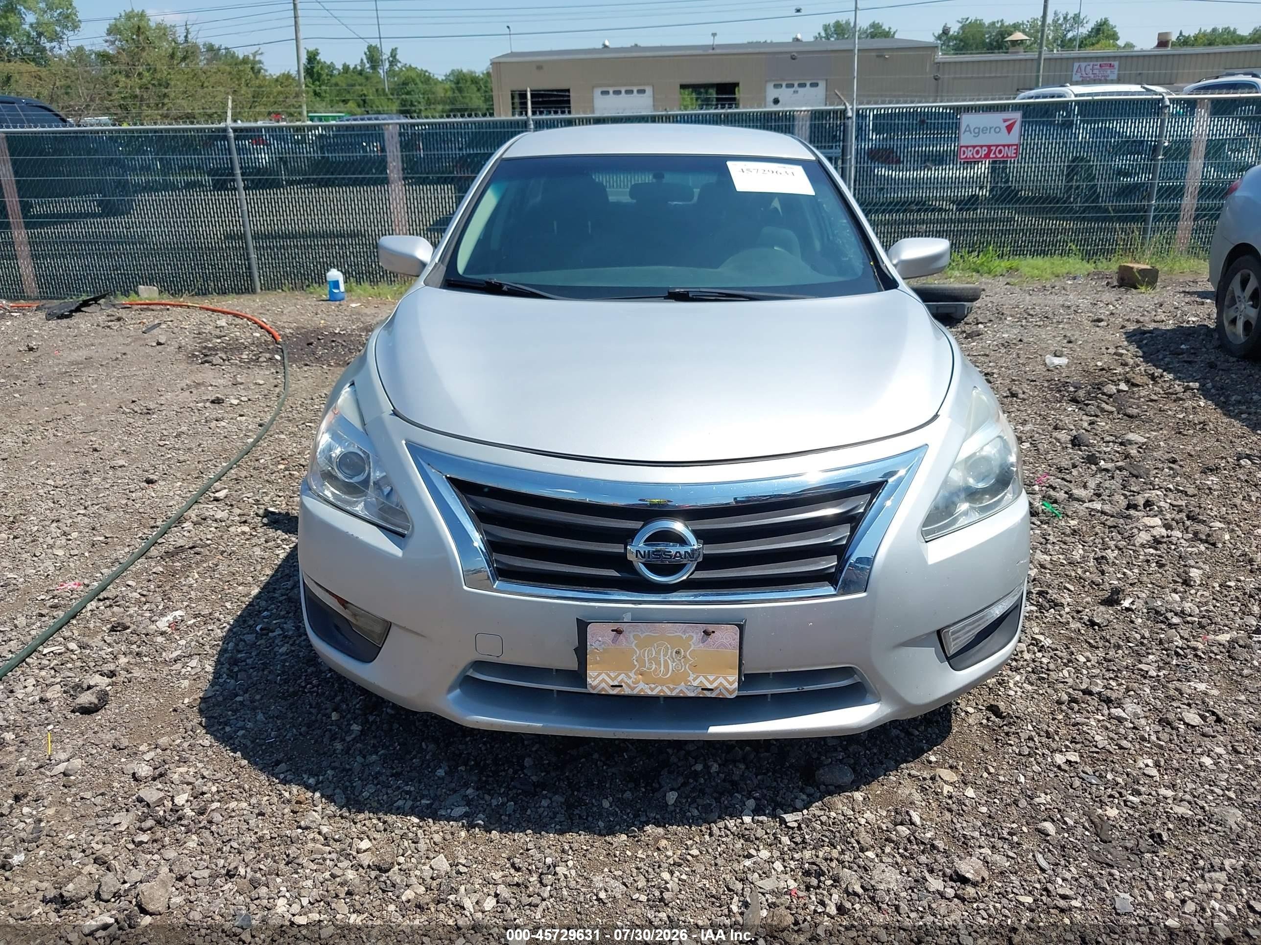 2015 Nissan Altima 2.5/2.5 S/2.5 Sl/2.5 Sv Silver vin: 1N4AL3AP8FC273290
