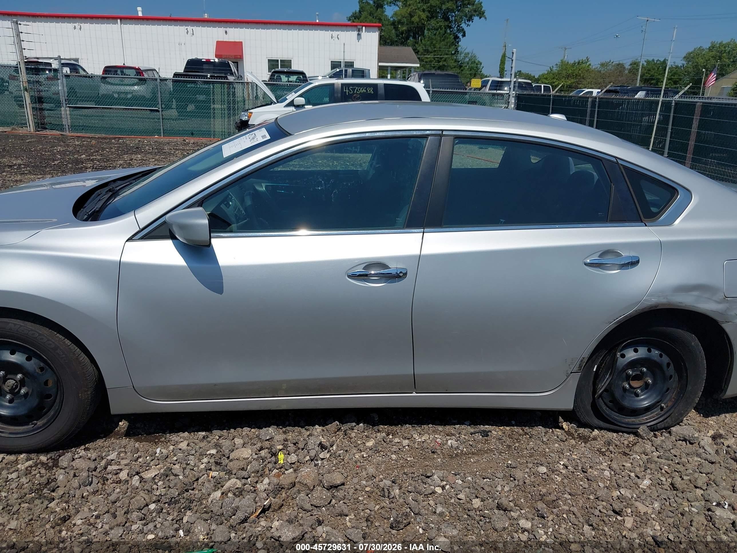 2015 Nissan Altima 2.5/2.5 S/2.5 Sl/2.5 Sv Silver vin: 1N4AL3AP8FC273290
