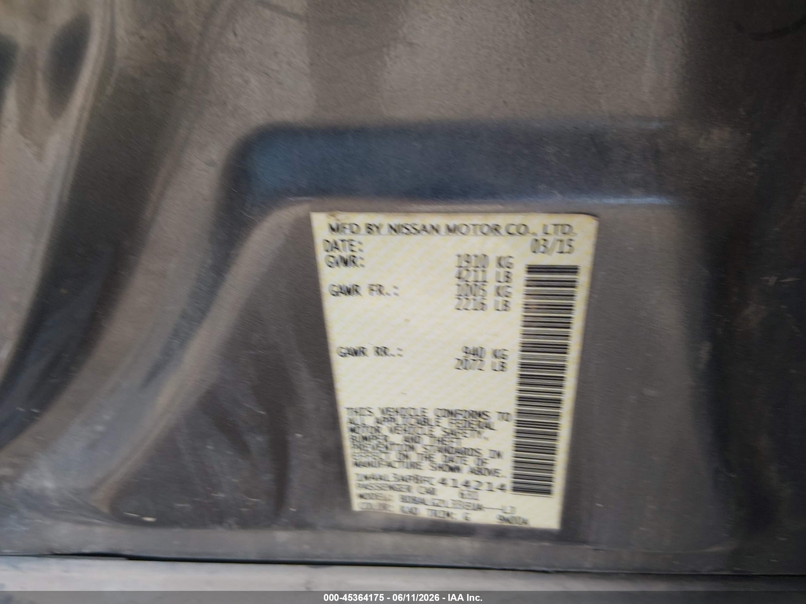 2015 Nissan Altima 2.5 S Gray vin: 1N4AL3AP8FC414214