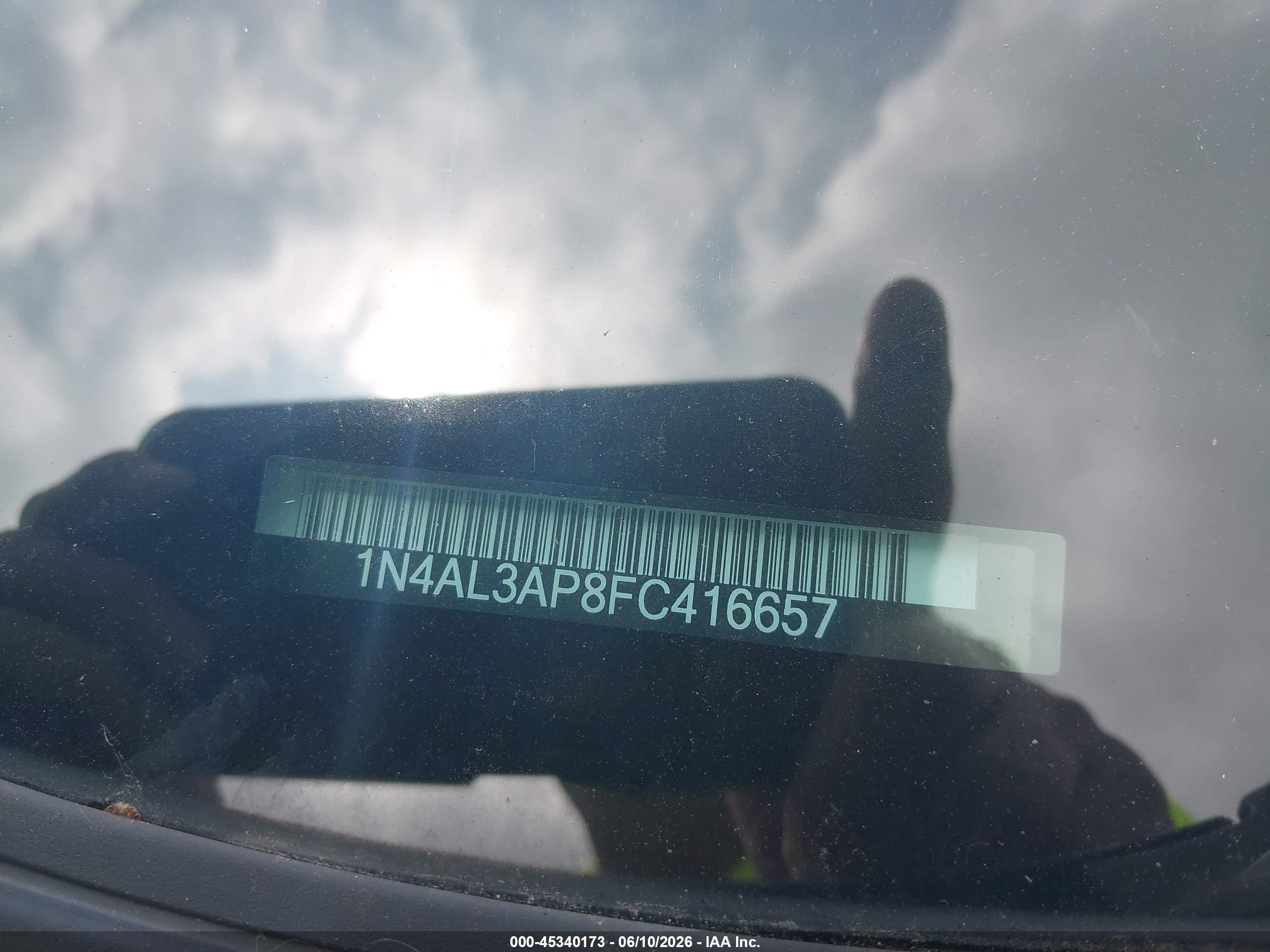2015 Nissan Altima 2.5 Черный vin: 1N4AL3AP8FC416657