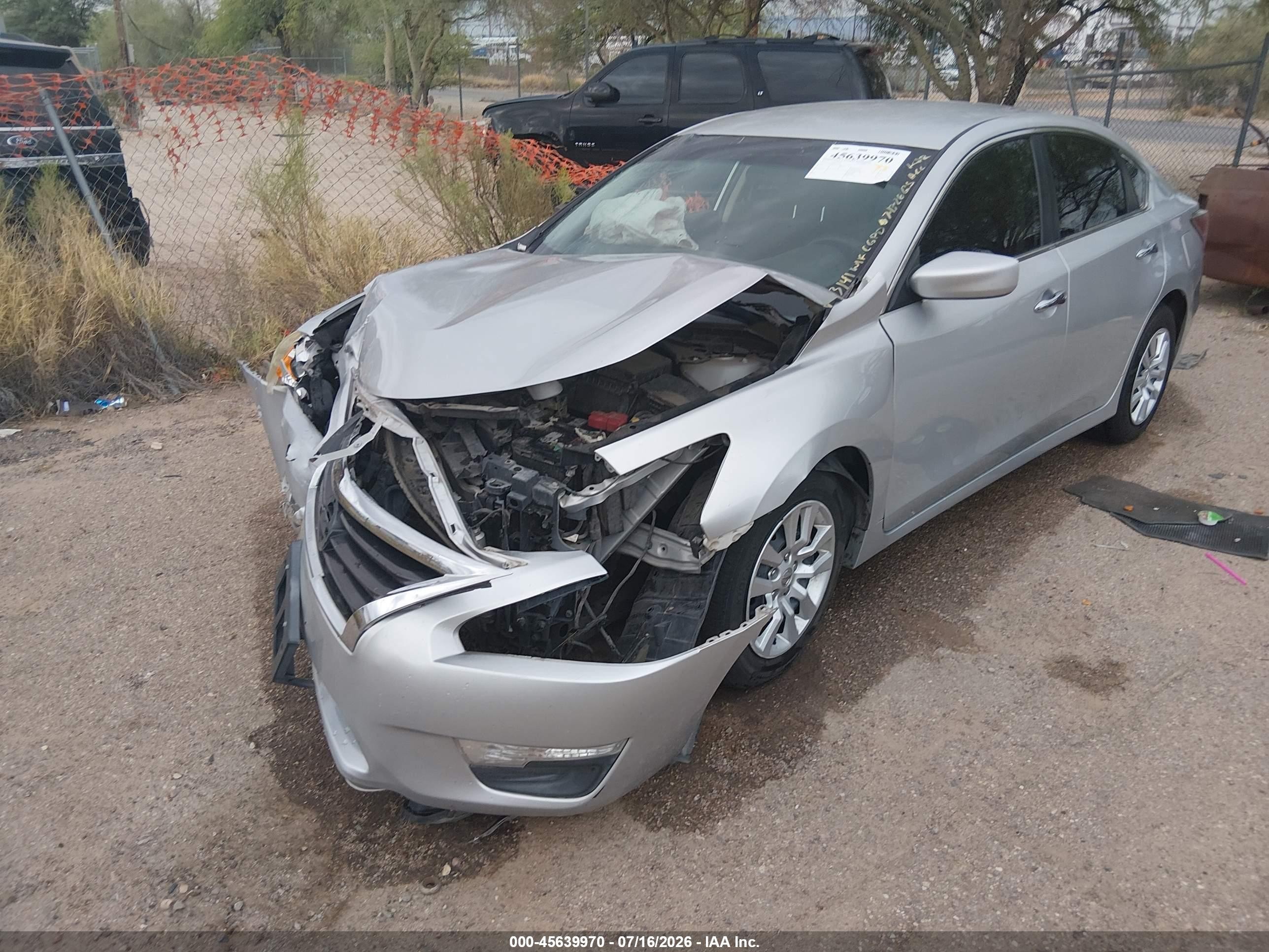 2015 Nissan Altima 2.5/2.5 S/2.5 Sl/2.5 Sv Silver vin: 1N4AL3AP8FC423141