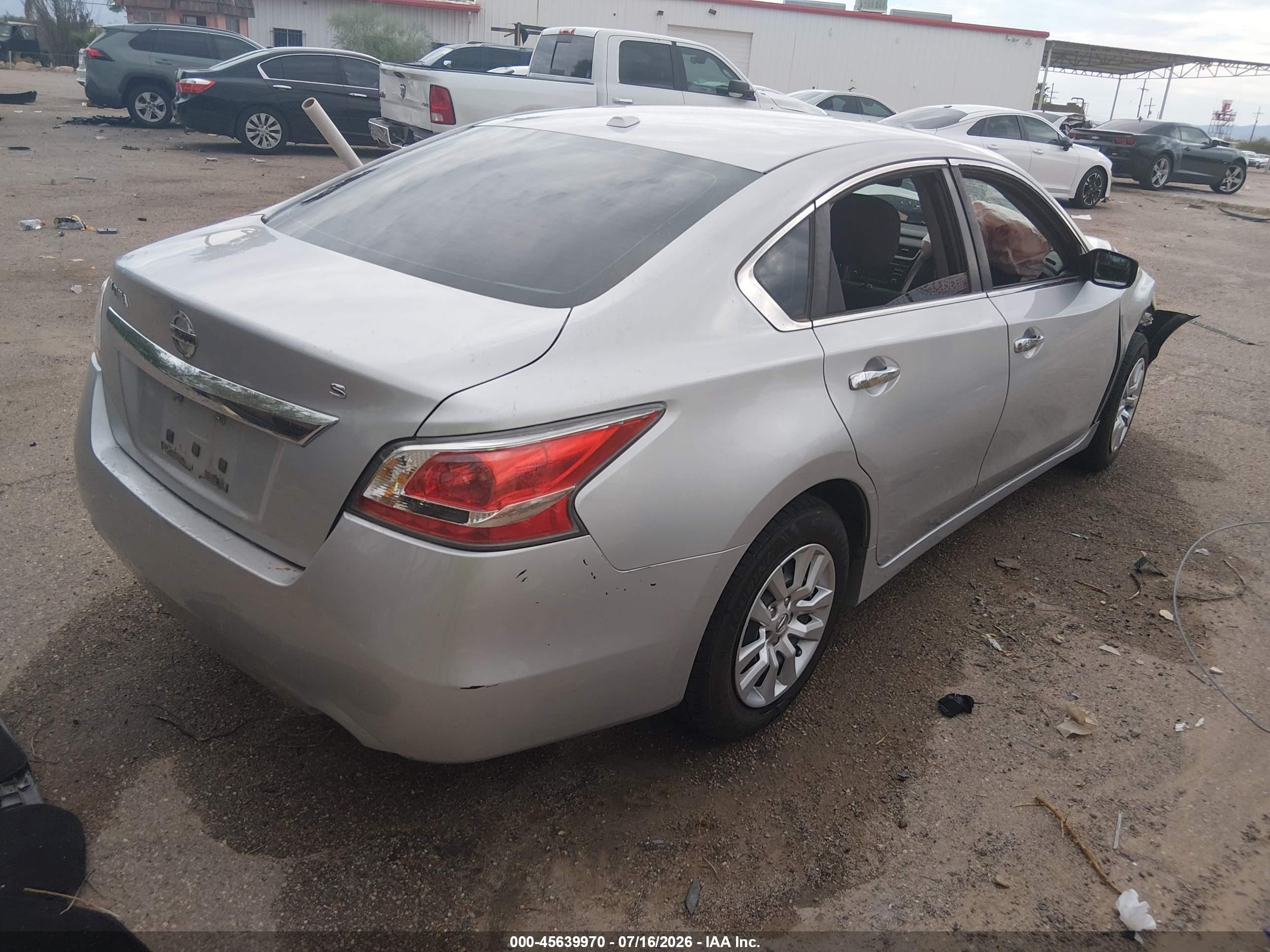 2015 Nissan Altima 2.5/2.5 S/2.5 Sl/2.5 Sv Silver vin: 1N4AL3AP8FC423141