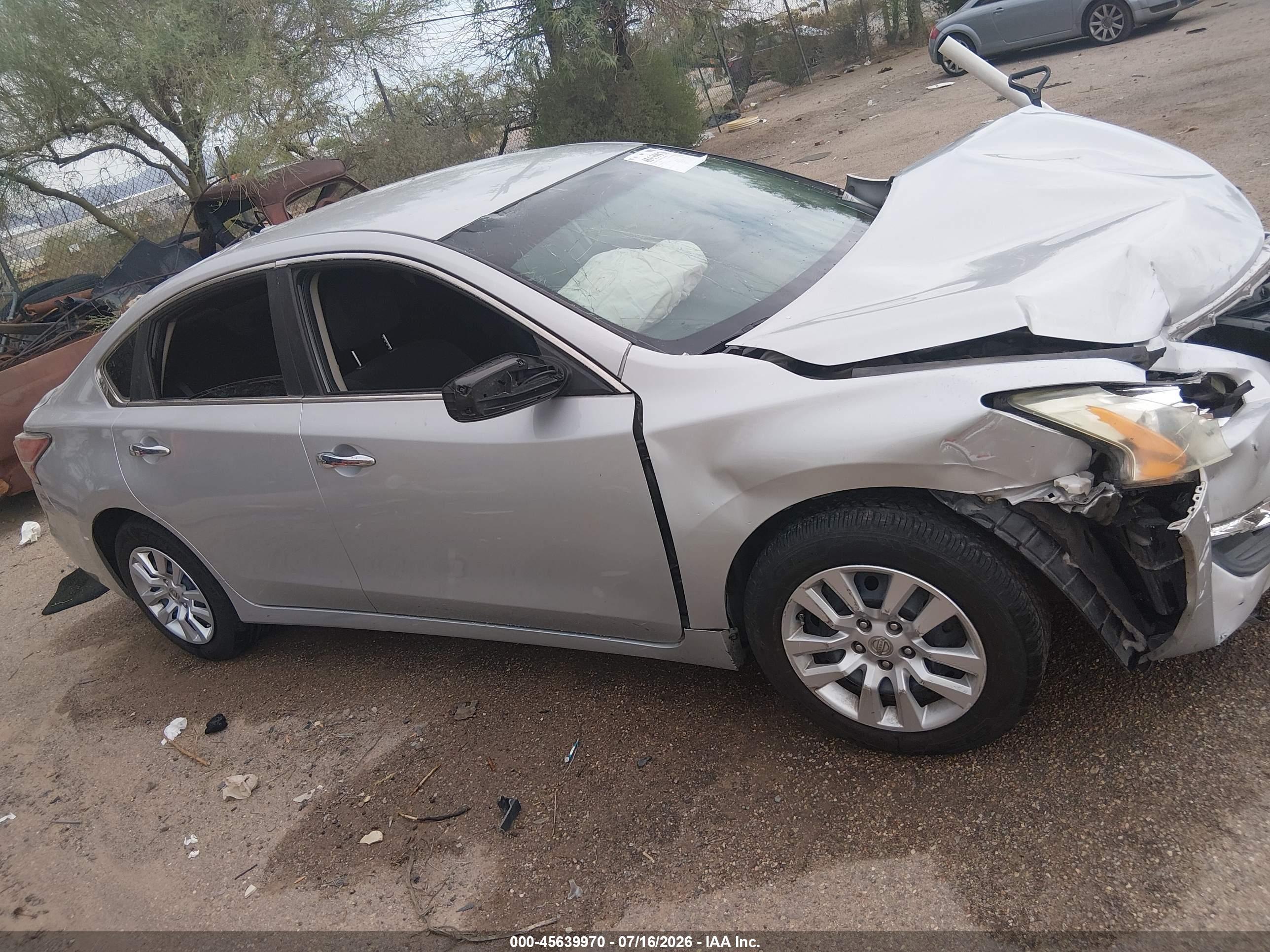 2015 Nissan Altima 2.5/2.5 S/2.5 Sl/2.5 Sv Silver vin: 1N4AL3AP8FC423141