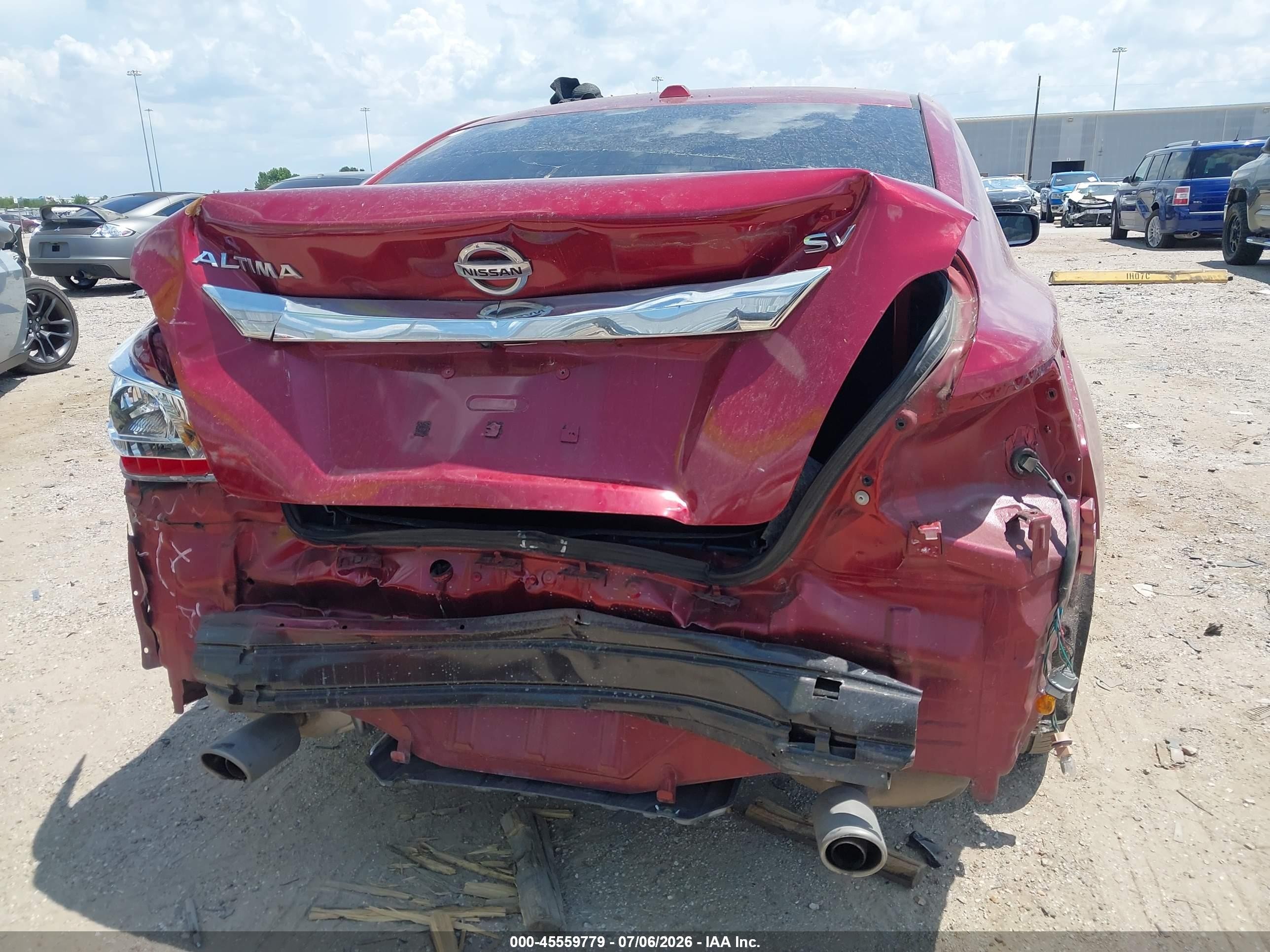 2015 Nissan Altima 2.5 Sv Red vin: 1N4AL3AP8FC434589
