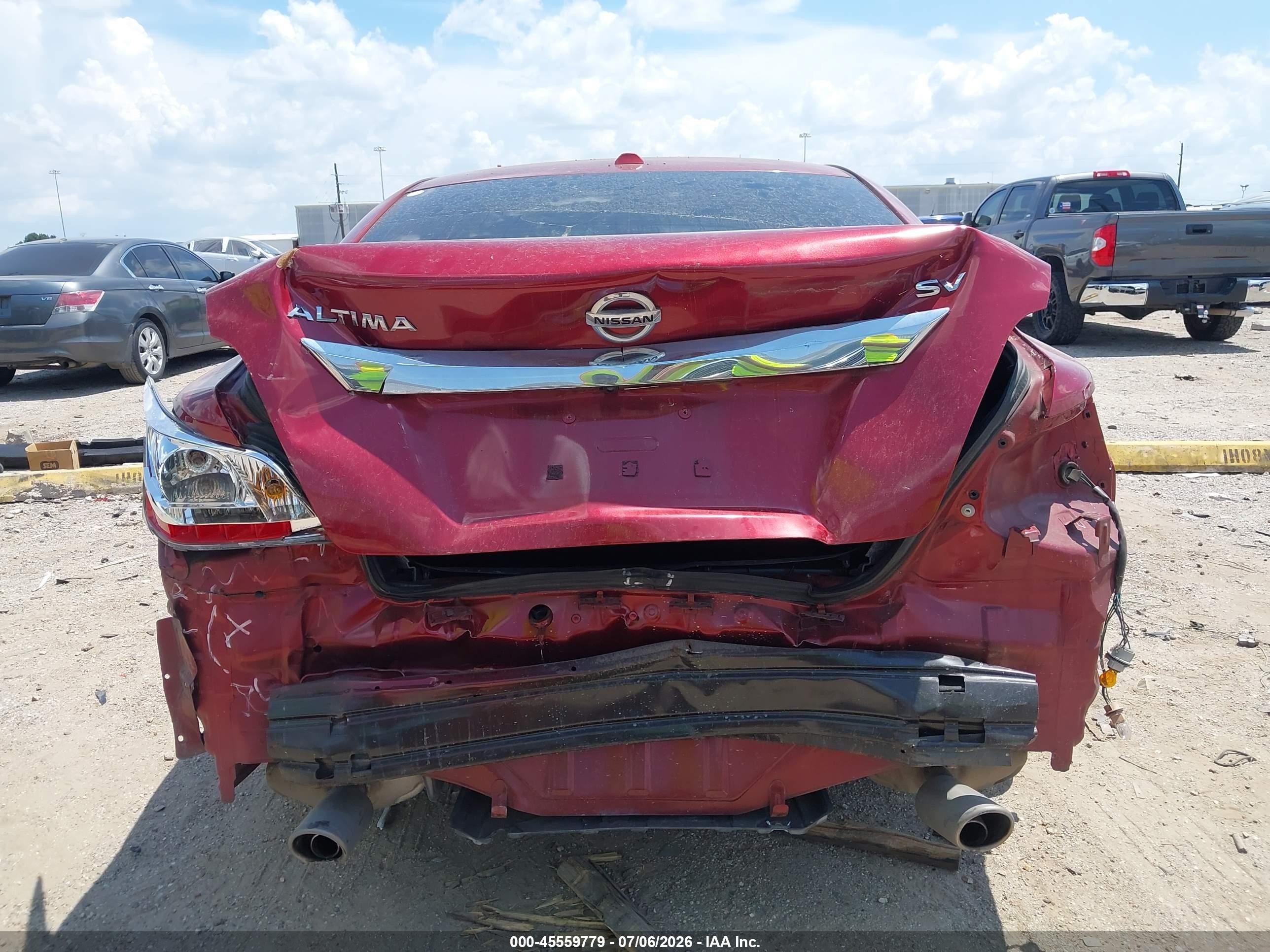 2015 Nissan Altima 2.5 Sv Red vin: 1N4AL3AP8FC434589