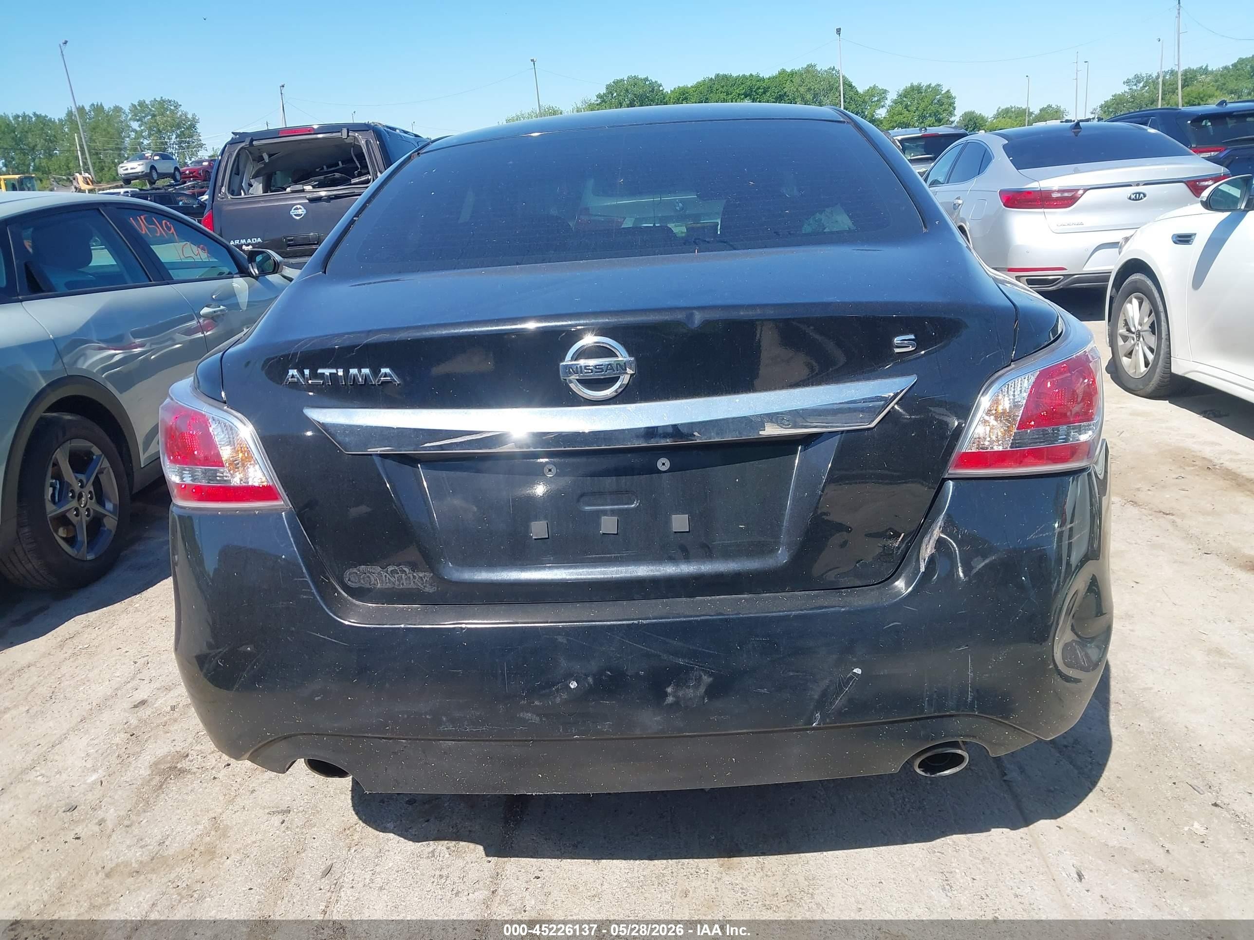2015 Nissan Altima 2.5/2.5 S/2.5 Sl/2.5 Sv Black vin: 1N4AL3AP8FC443485