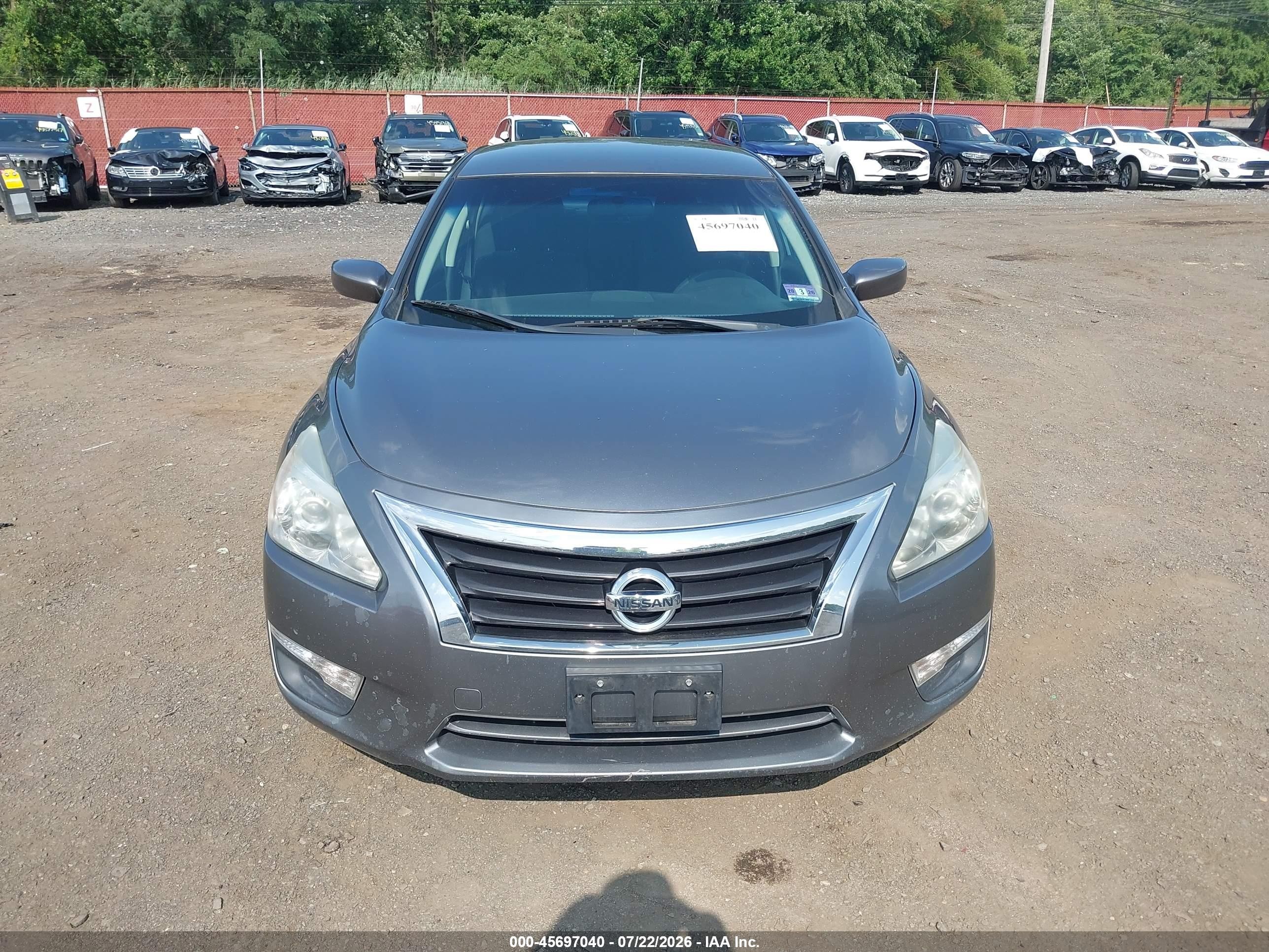 2015 Nissan Altima 2.5/2.5 S/2.5 Sl/2.5 Sv Gray vin: 1N4AL3AP8FC457886
