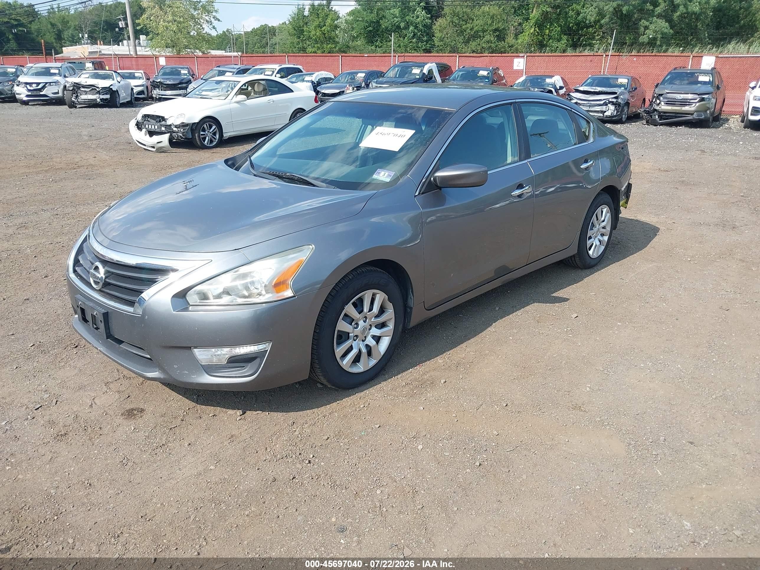 2015 Nissan Altima 2.5/2.5 S/2.5 Sl/2.5 Sv Gray vin: 1N4AL3AP8FC457886