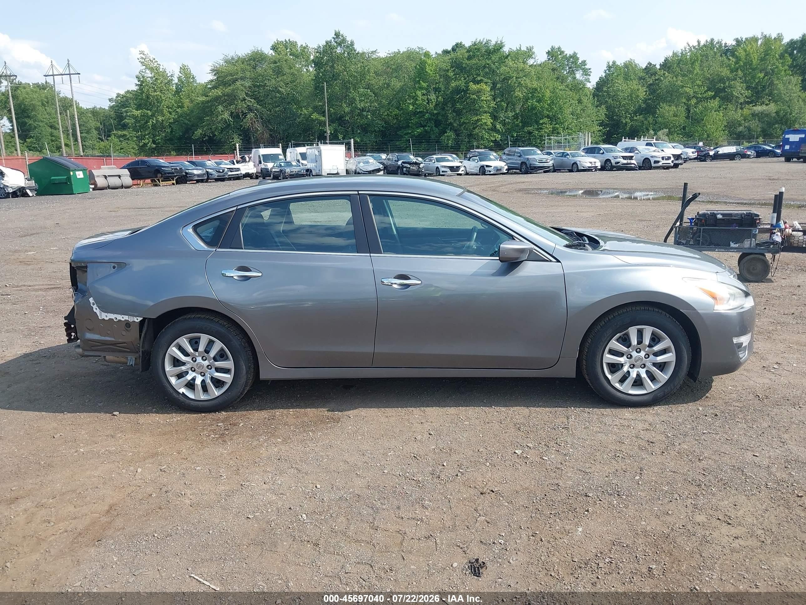 2015 Nissan Altima 2.5/2.5 S/2.5 Sl/2.5 Sv Gray vin: 1N4AL3AP8FC457886