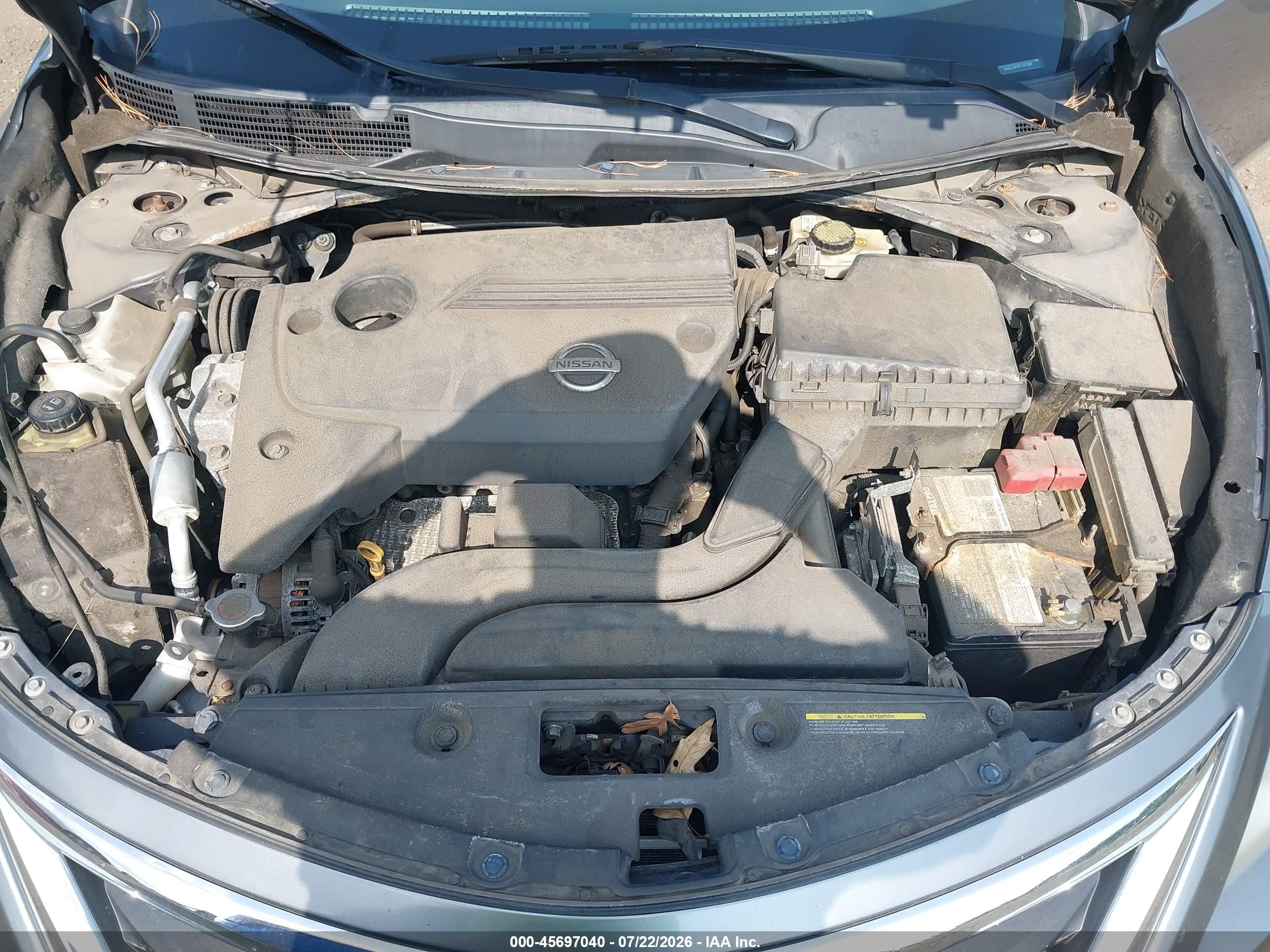 2015 Nissan Altima 2.5/2.5 S/2.5 Sl/2.5 Sv Gray vin: 1N4AL3AP8FC457886