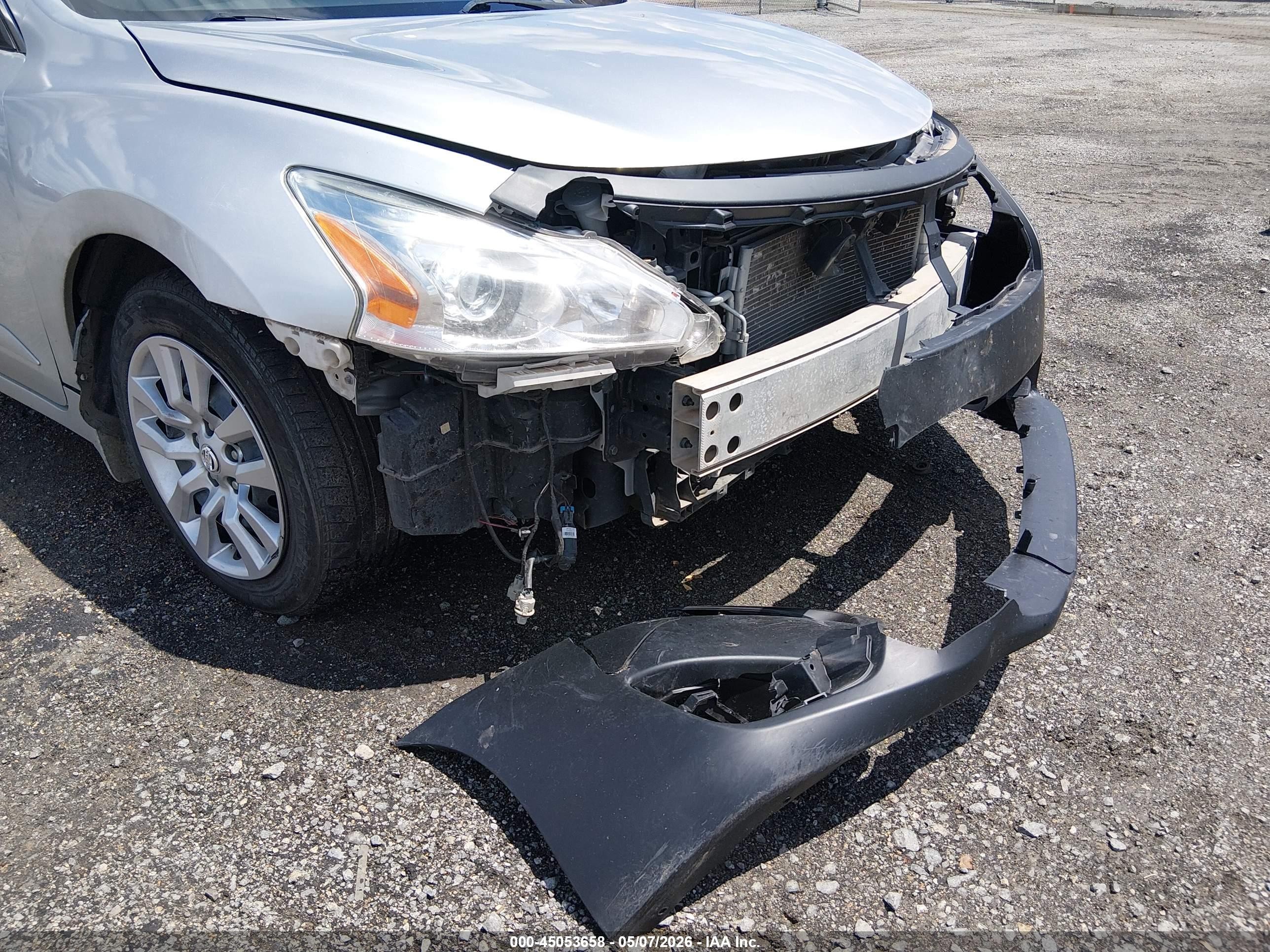 2015 Nissan Altima 2.5 S Gray vin: 1N4AL3AP8FC472422