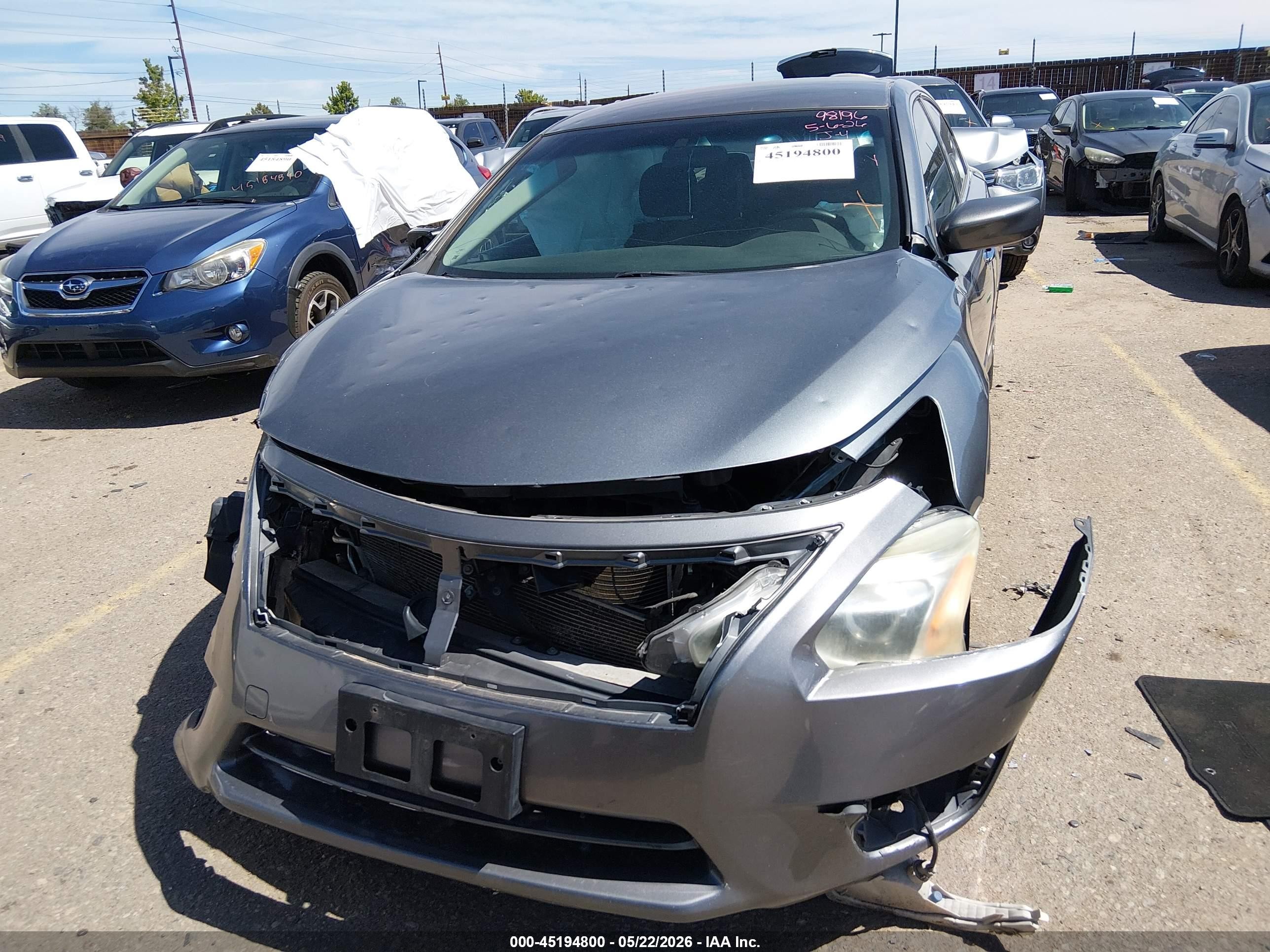 2015 Nissan Altima 2.5 S Серый vin: 1N4AL3AP8FC483016