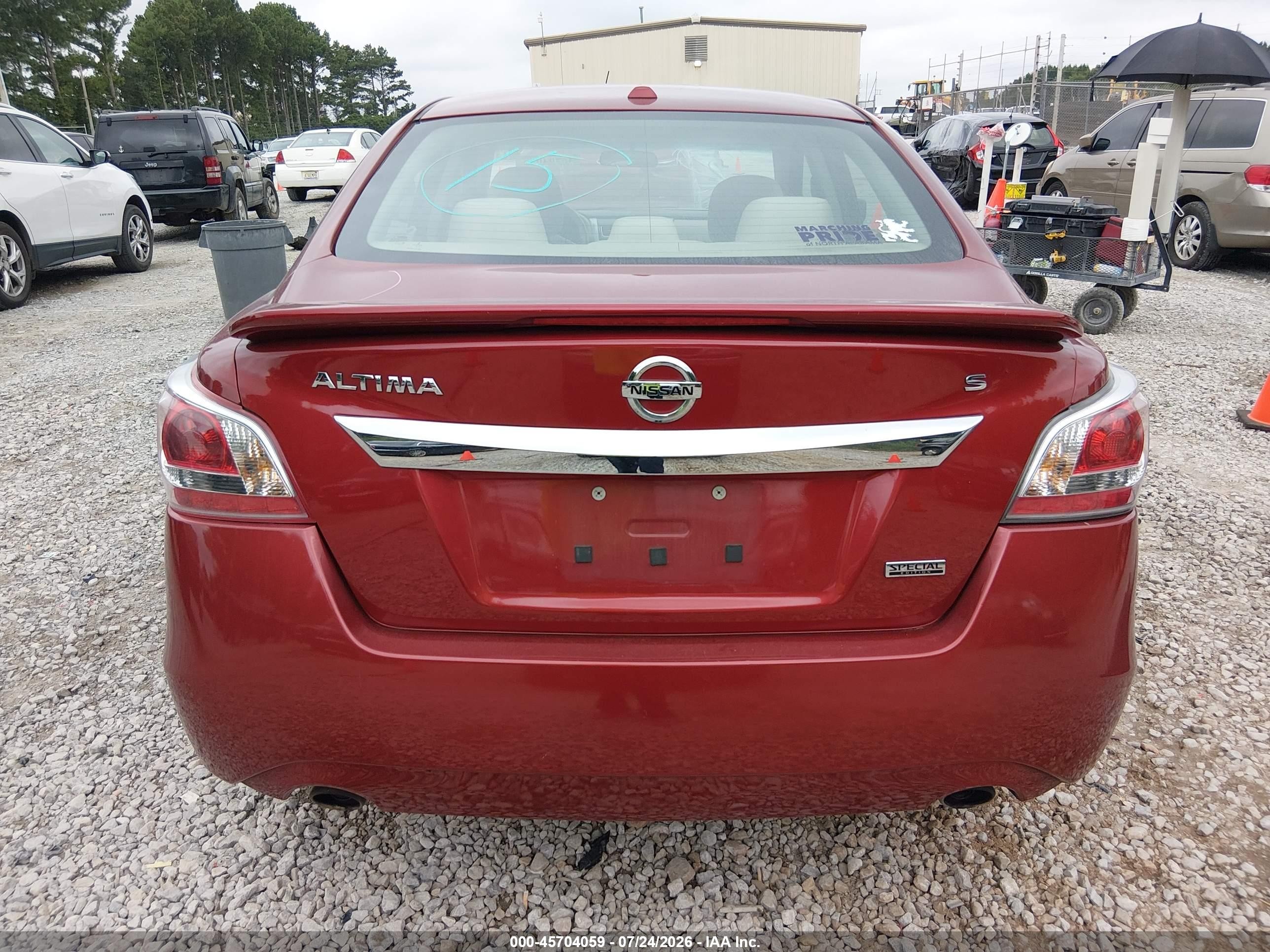 2015 Nissan Altima 2.5 S Red vin: 1N4AL3AP8FC583360