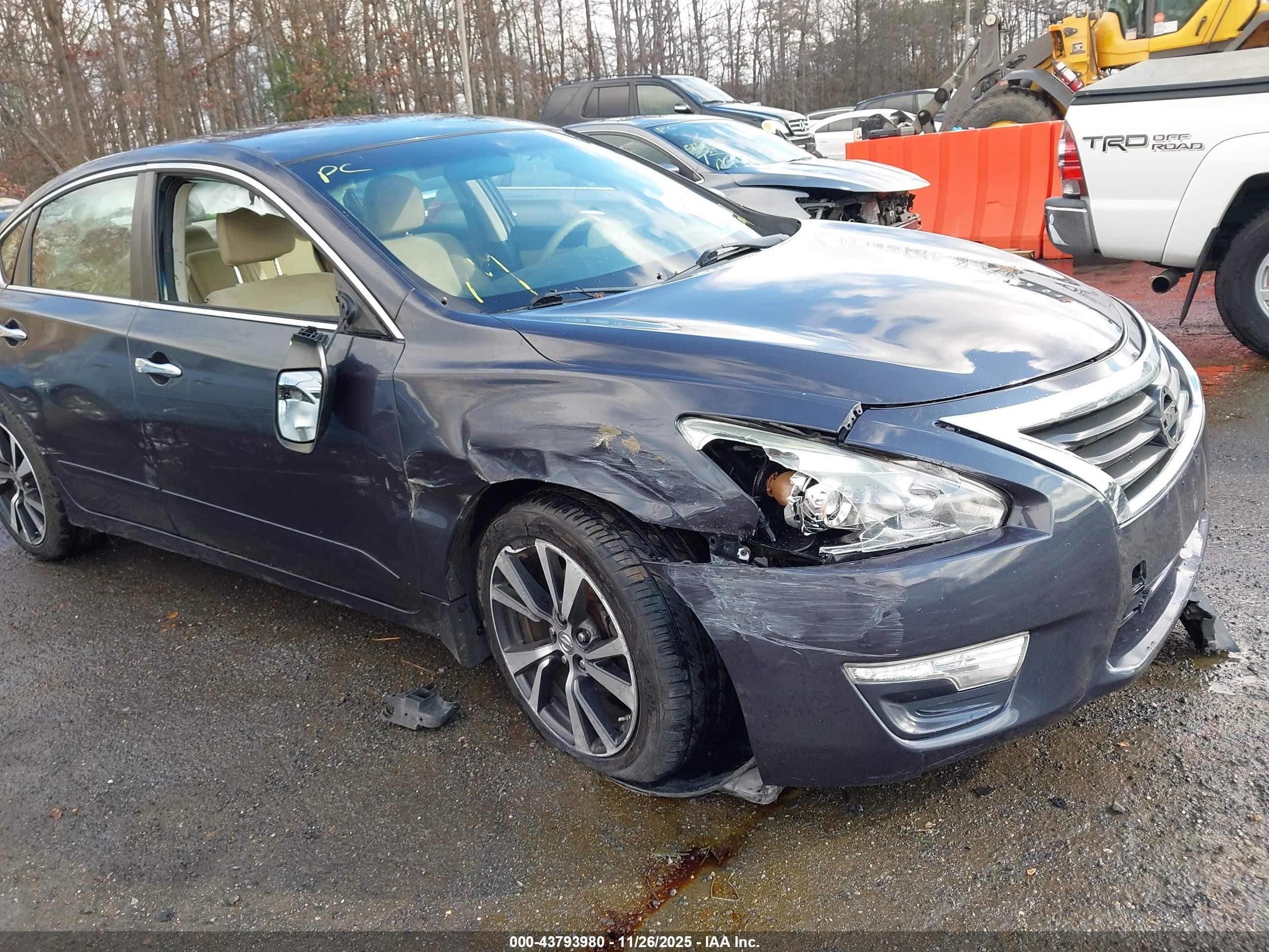 2015 Nissan Altima 2.5 S Синий vin: 1N4AL3AP8FN309094