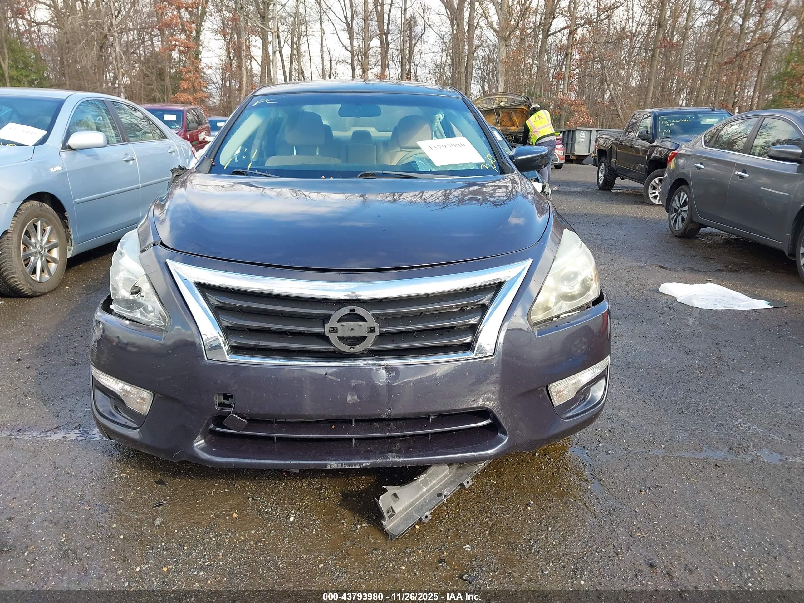 2015 Nissan Altima 2.5 S Синий vin: 1N4AL3AP8FN309094