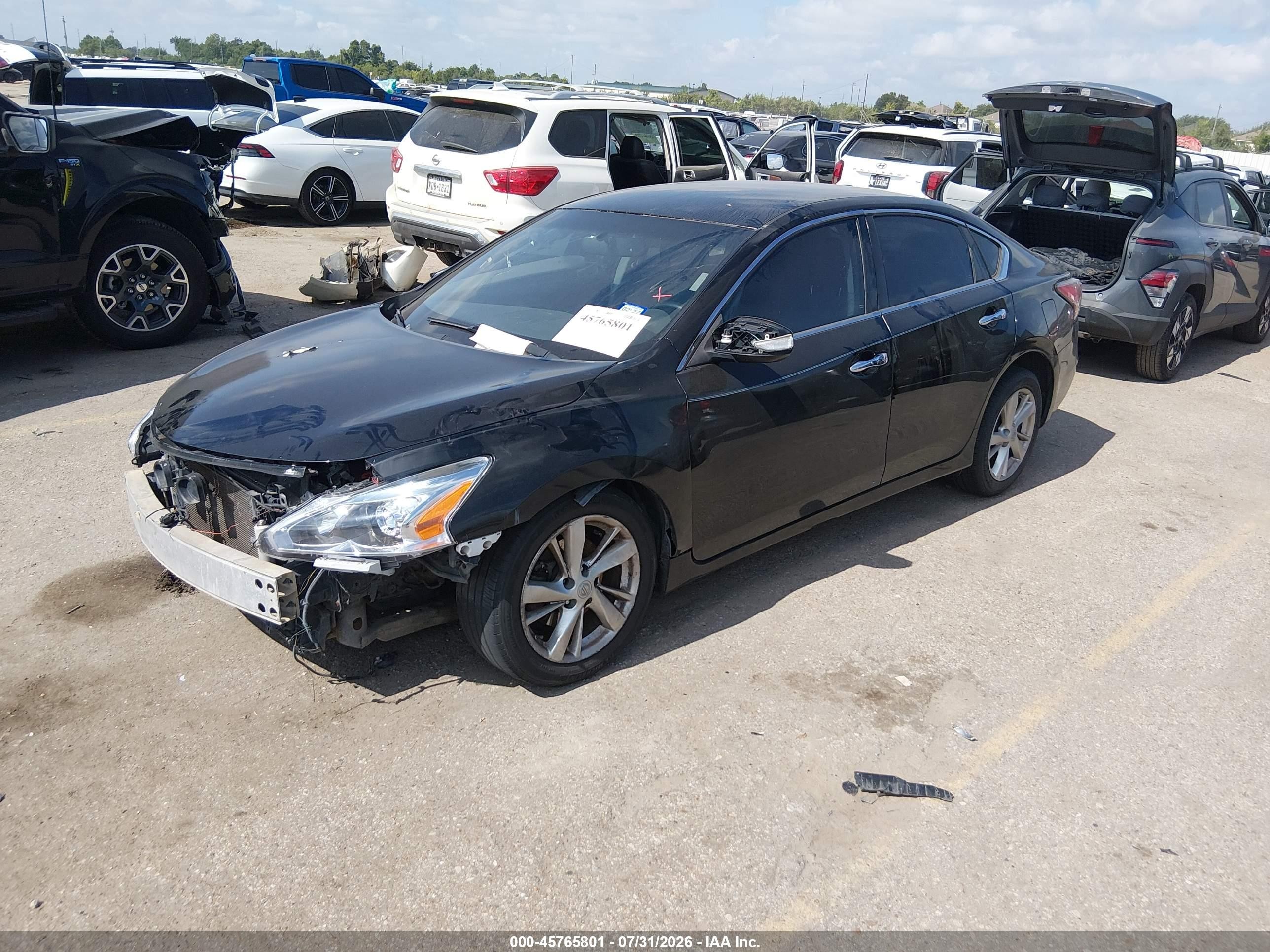 2015 Nissan Altima 2.5 Sl Black vin: 1N4AL3AP8FN344394