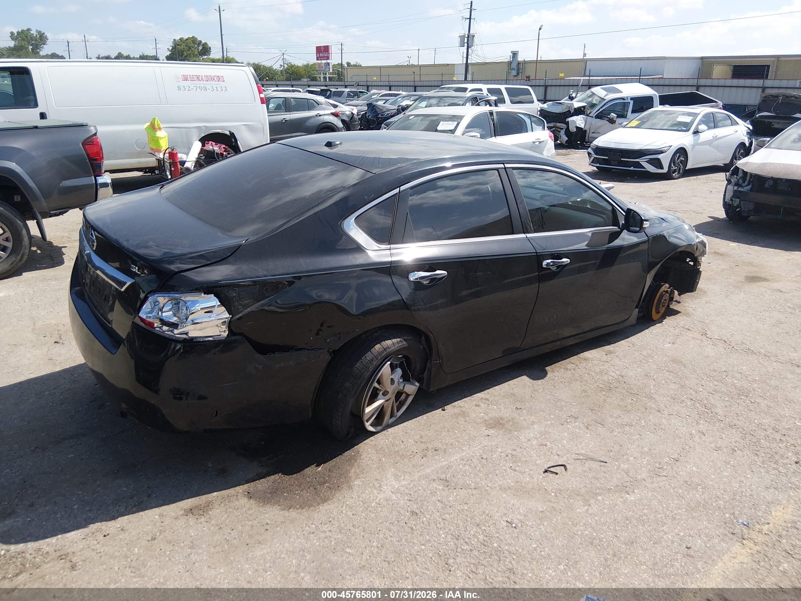 2015 Nissan Altima 2.5 Sl Black vin: 1N4AL3AP8FN344394