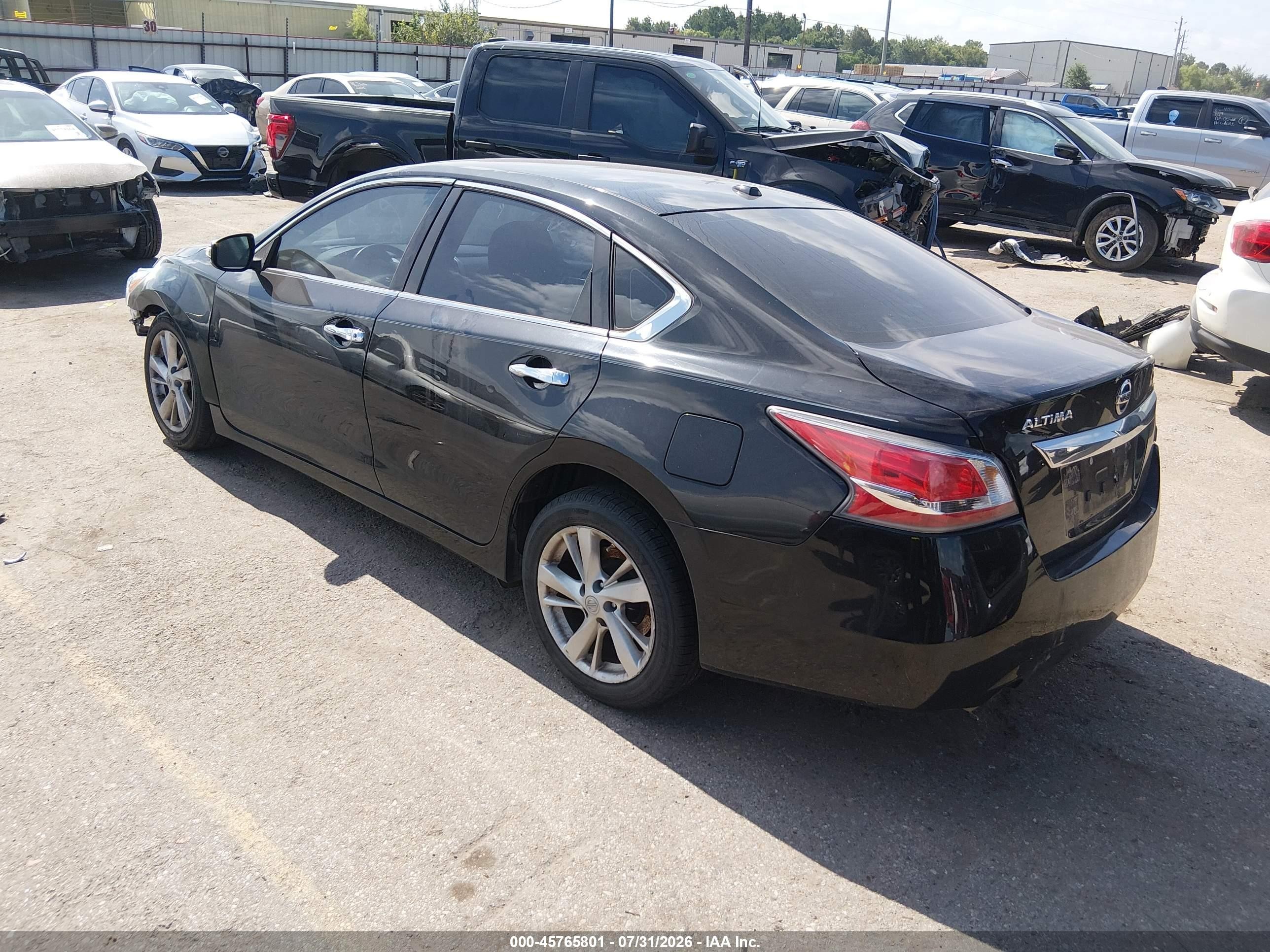 2015 Nissan Altima 2.5 Sl Black vin: 1N4AL3AP8FN344394