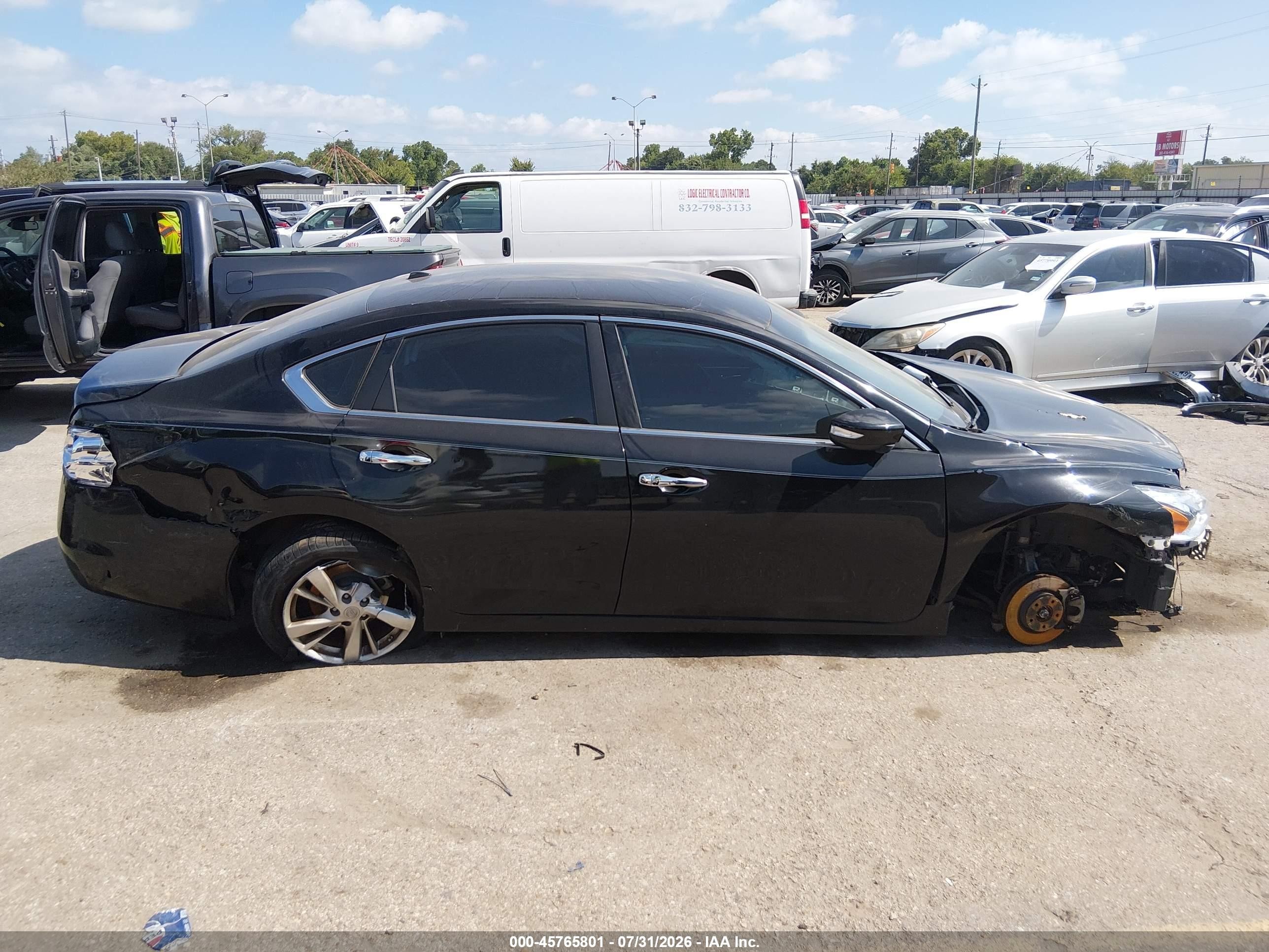2015 Nissan Altima 2.5 Sl Black vin: 1N4AL3AP8FN344394