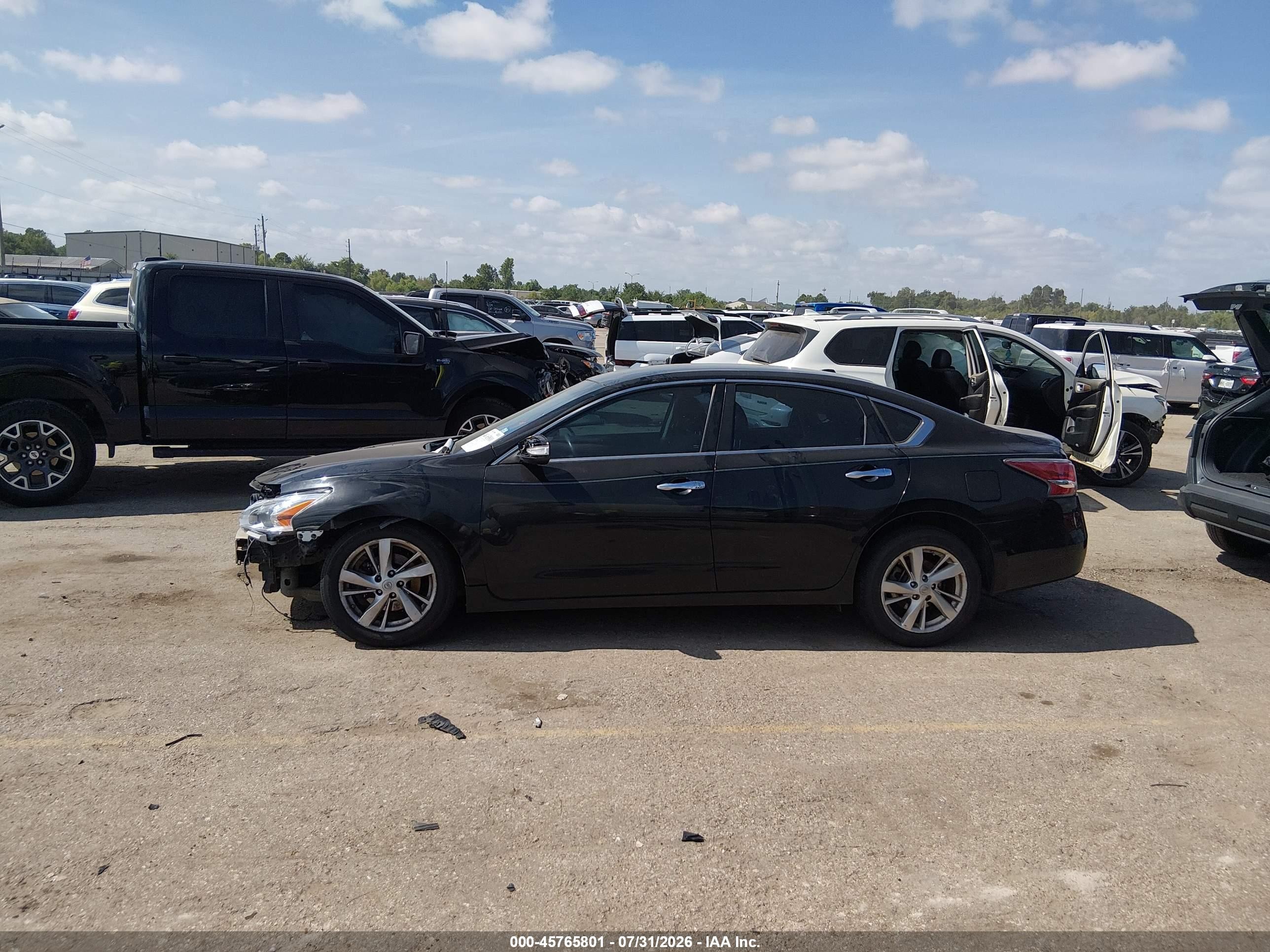 2015 Nissan Altima 2.5 Sl Black vin: 1N4AL3AP8FN344394