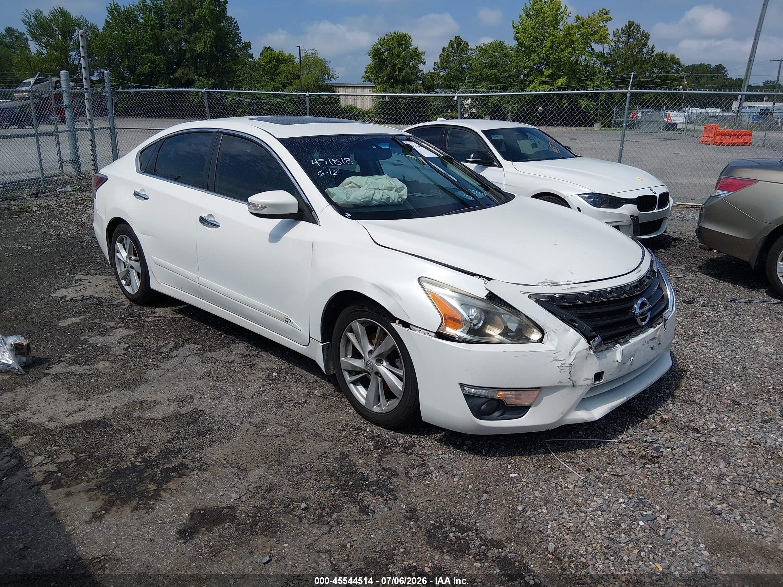 2015 Nissan Altima 2.5 Sl Белый vin: 1N4AL3AP8FN345710