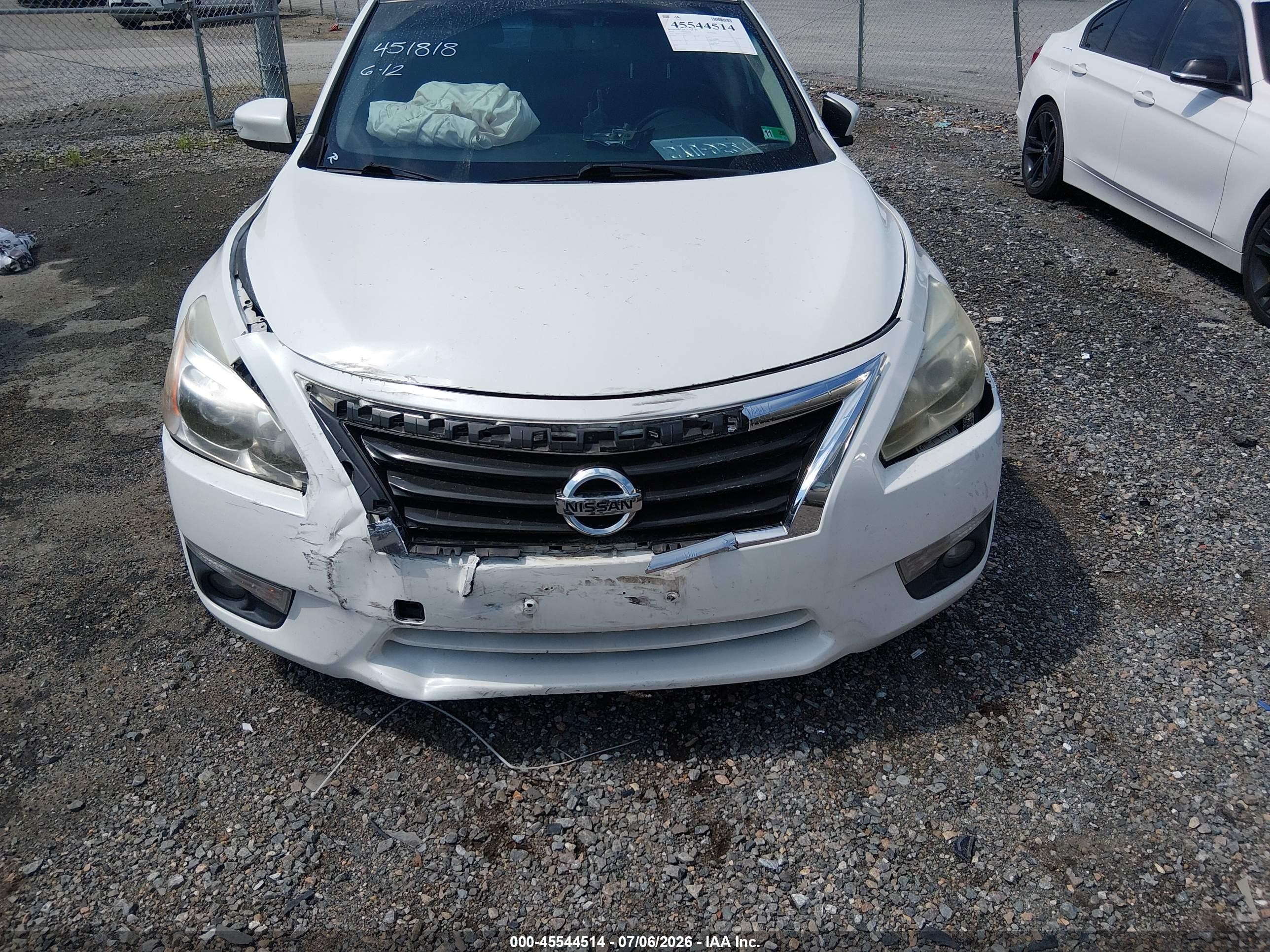 2015 Nissan Altima 2.5 Sl Белый vin: 1N4AL3AP8FN345710