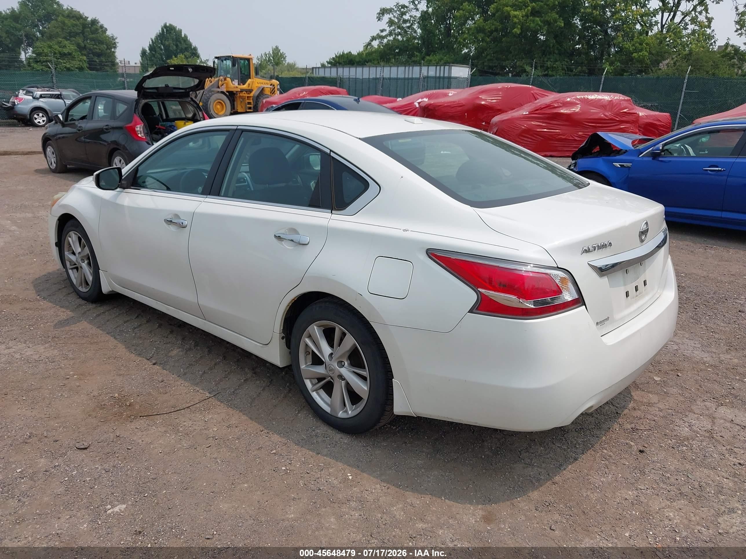 2015 Nissan Altima 2.5 Sl White vin: 1N4AL3AP8FN350616