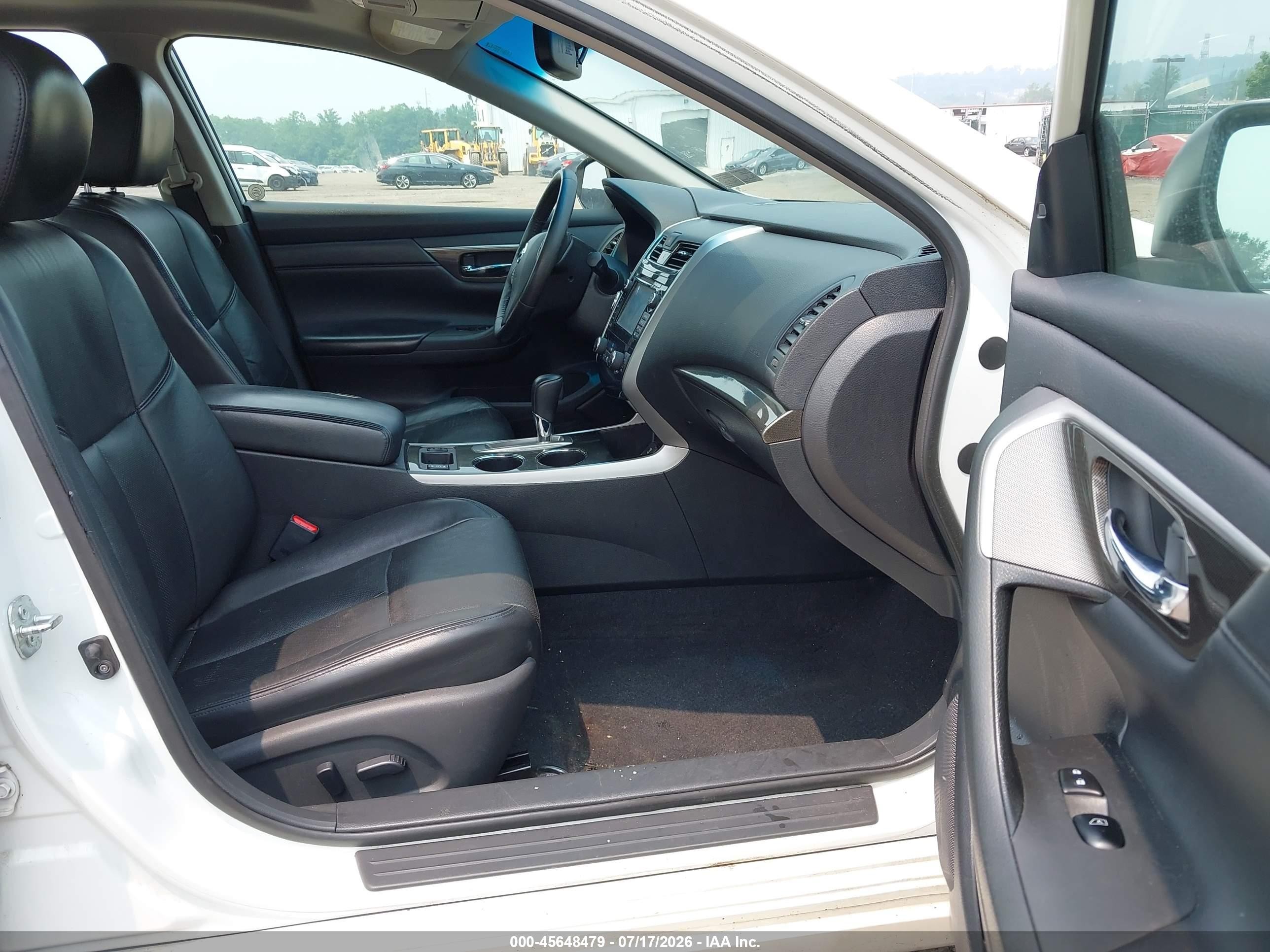 2015 Nissan Altima 2.5 Sl White vin: 1N4AL3AP8FN350616