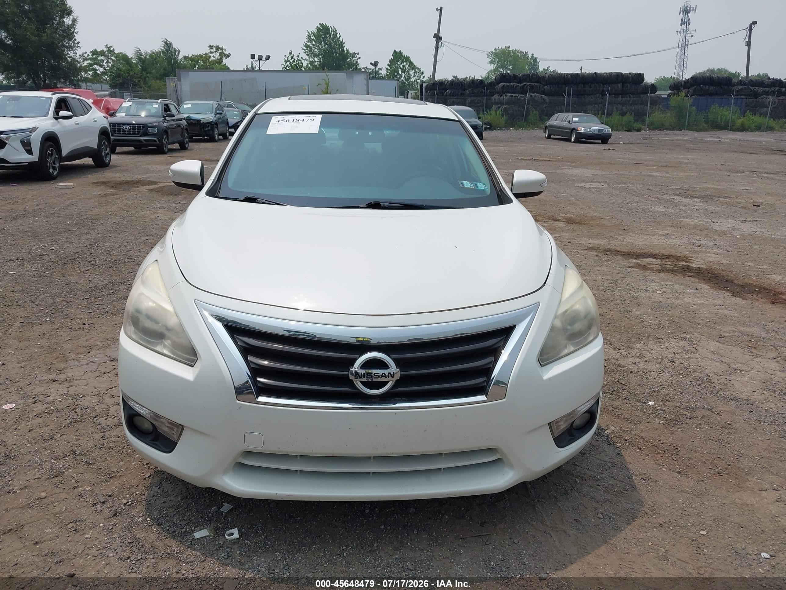 2015 Nissan Altima 2.5 Sl White vin: 1N4AL3AP8FN350616