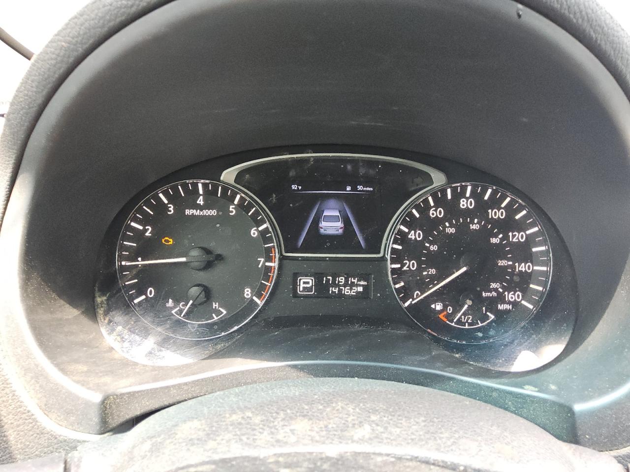 2015 Nissan Altima 2.5 S Silver vin: 1N4AL3AP8FN368646 Damage: Warning Light - Engine, On, Unacceptable