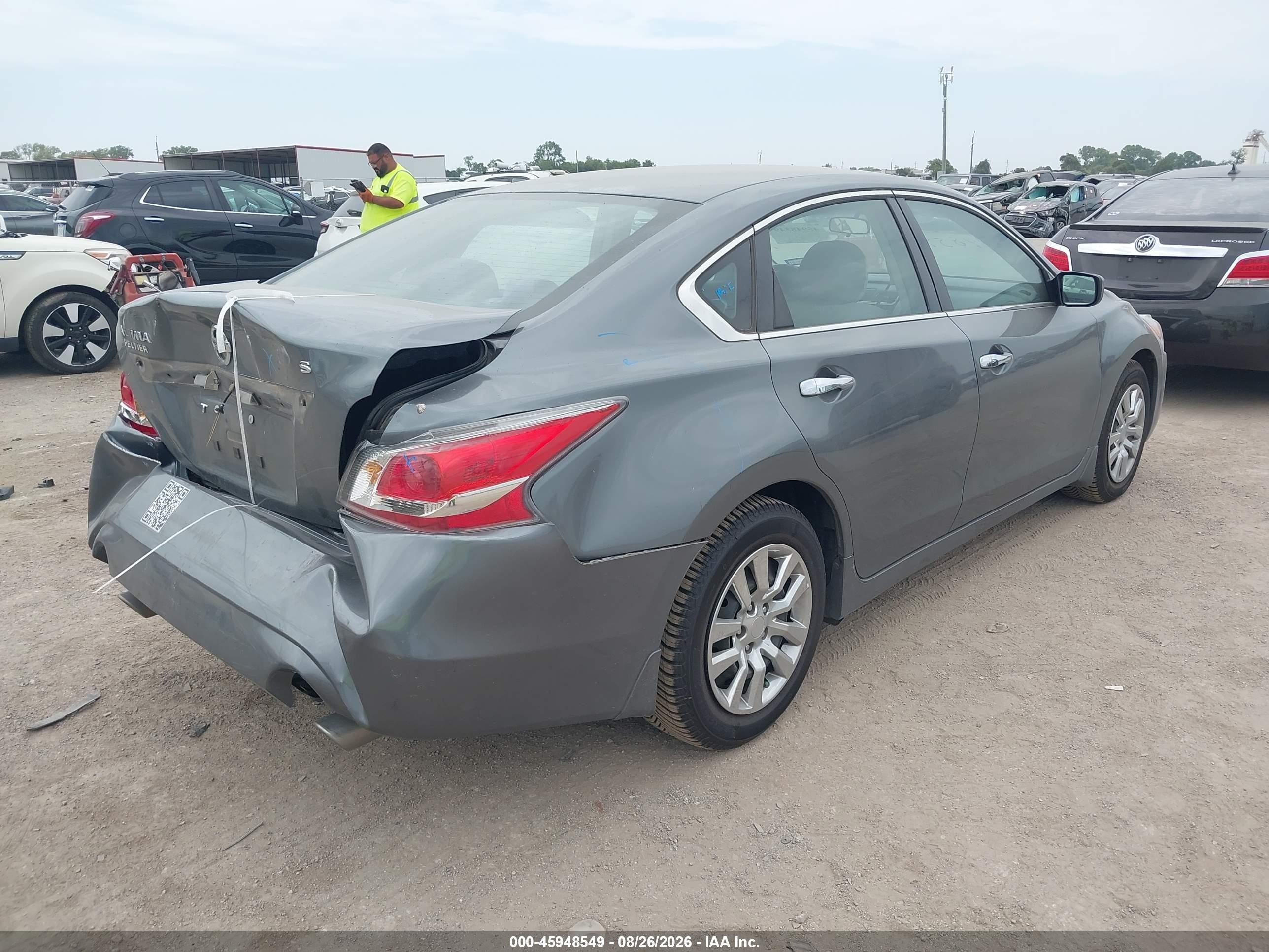 2015 Nissan Altima 2.5 S Gray vin: 1N4AL3AP8FN866345