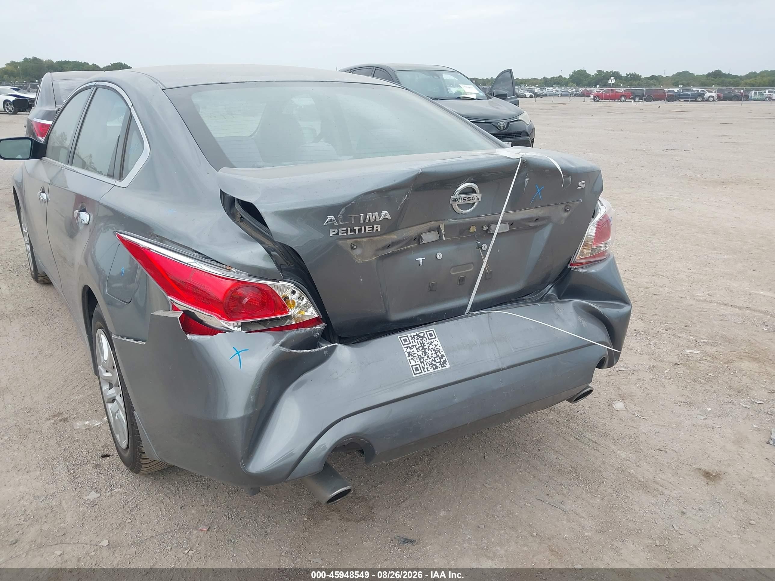 2015 Nissan Altima 2.5 S Gray vin: 1N4AL3AP8FN866345