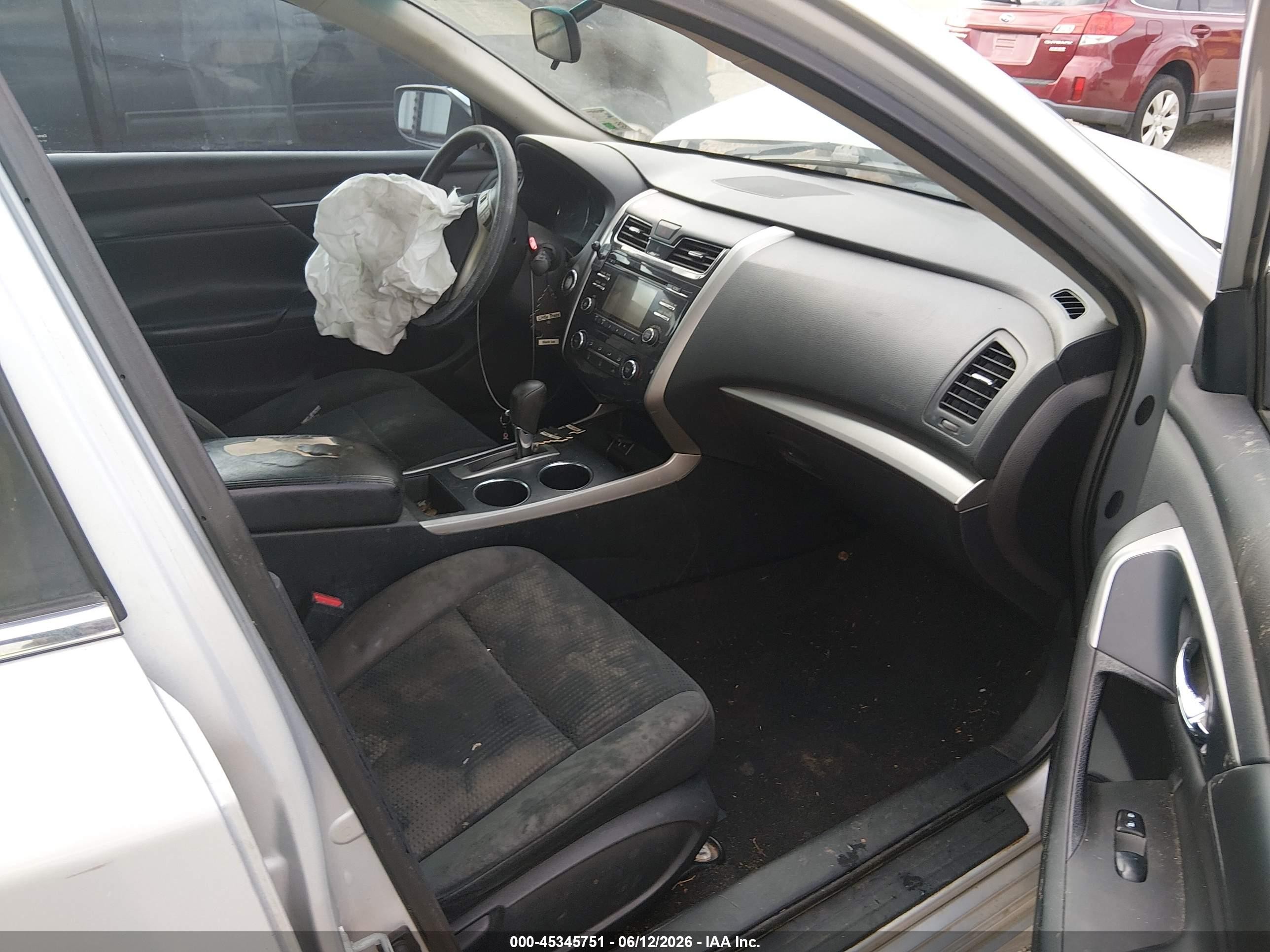 2015 Nissan Altima 2.5/2.5 S/2.5 Sl/2.5 Sv Silver vin: 1N4AL3AP8FN901207