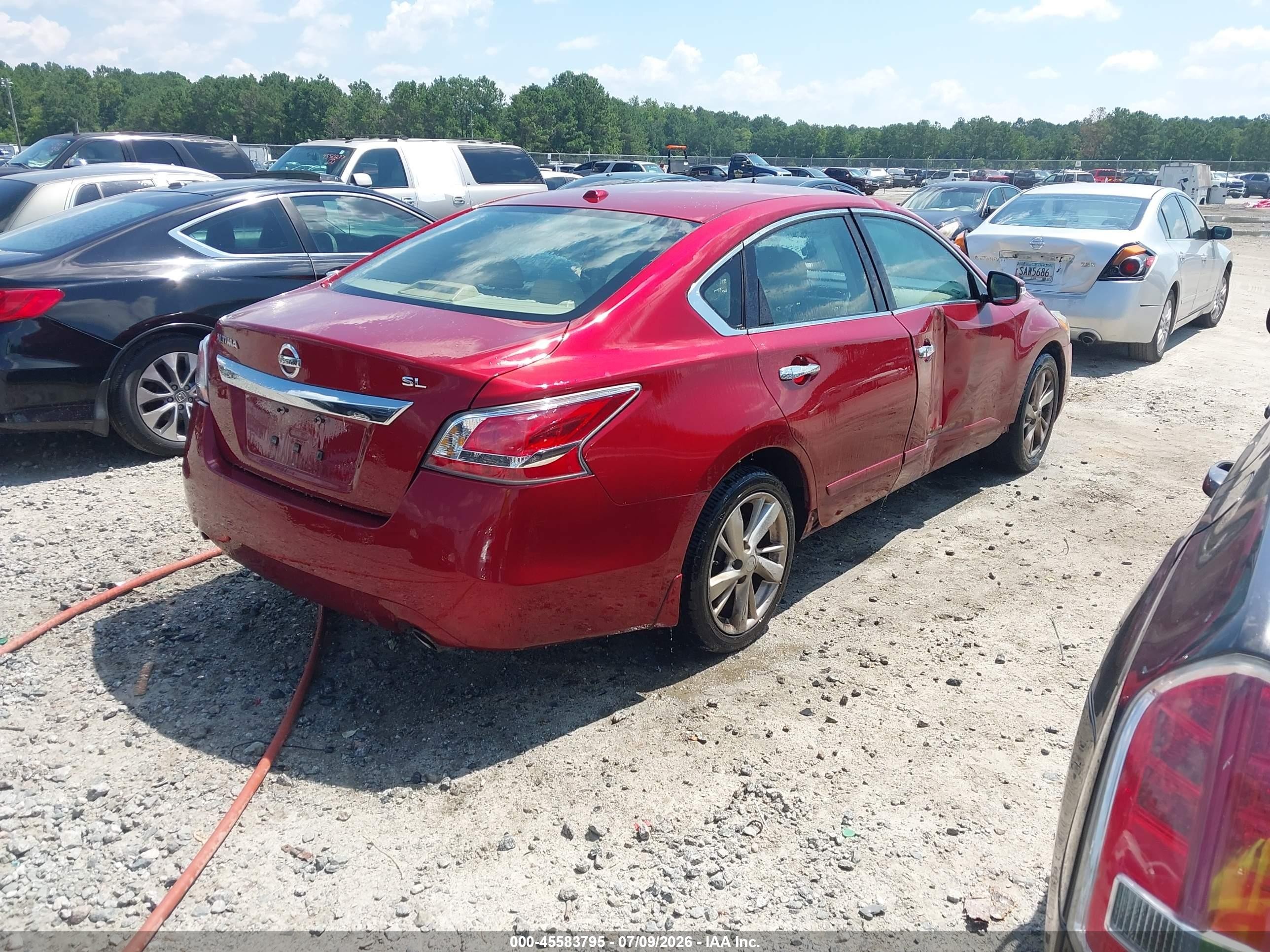2015 Nissan Altima 2.5 Sl Red vin: 1N4AL3AP8FN910652