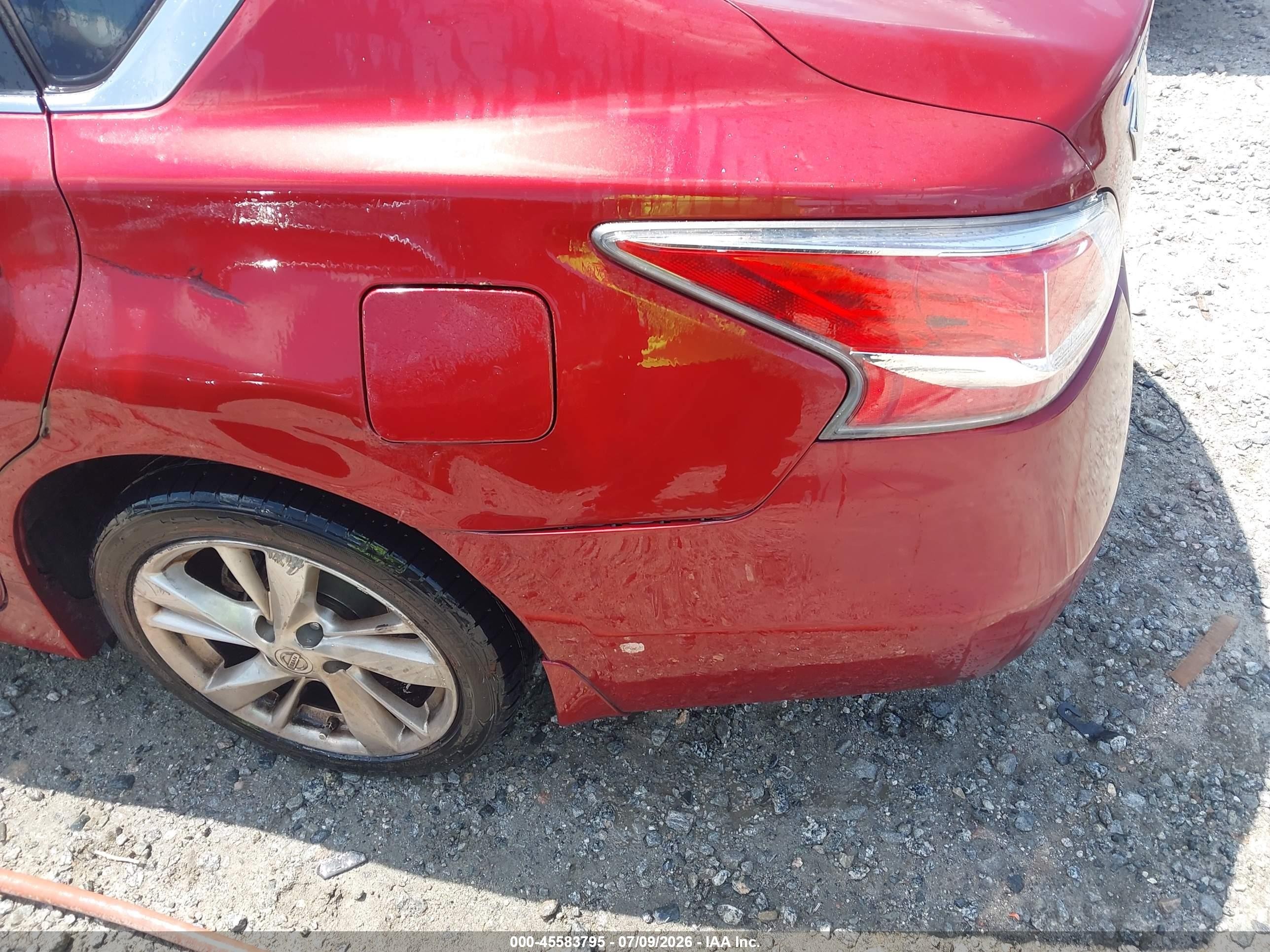 2015 Nissan Altima 2.5 Sl Red vin: 1N4AL3AP8FN910652
