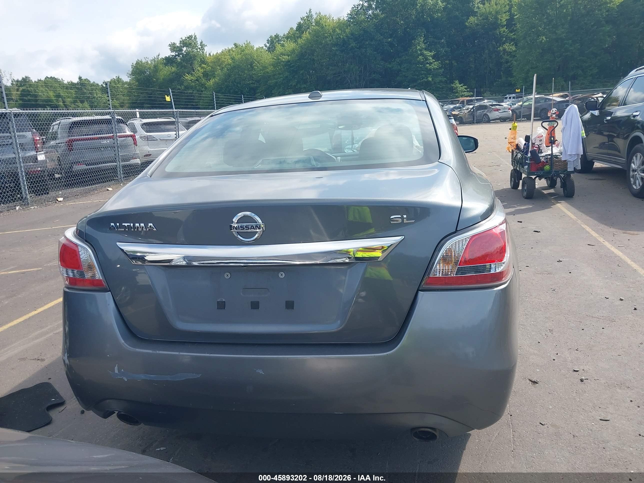 2015 Nissan Altima 2.5 Sl Серый vin: 1N4AL3AP8FN921750