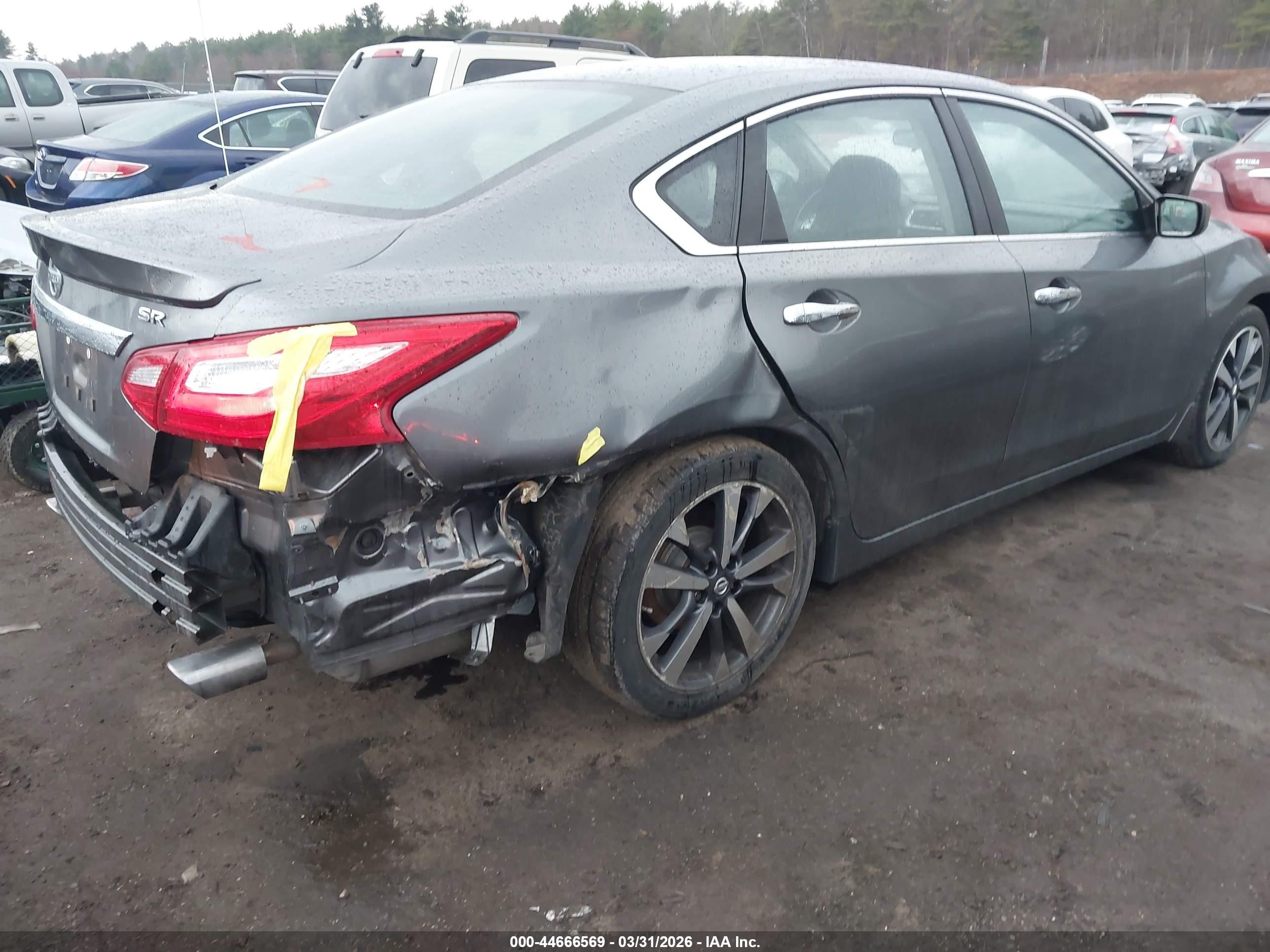 2016 Nissan Altima 2.5 Sr Серый vin: 1N4AL3AP8GC128865