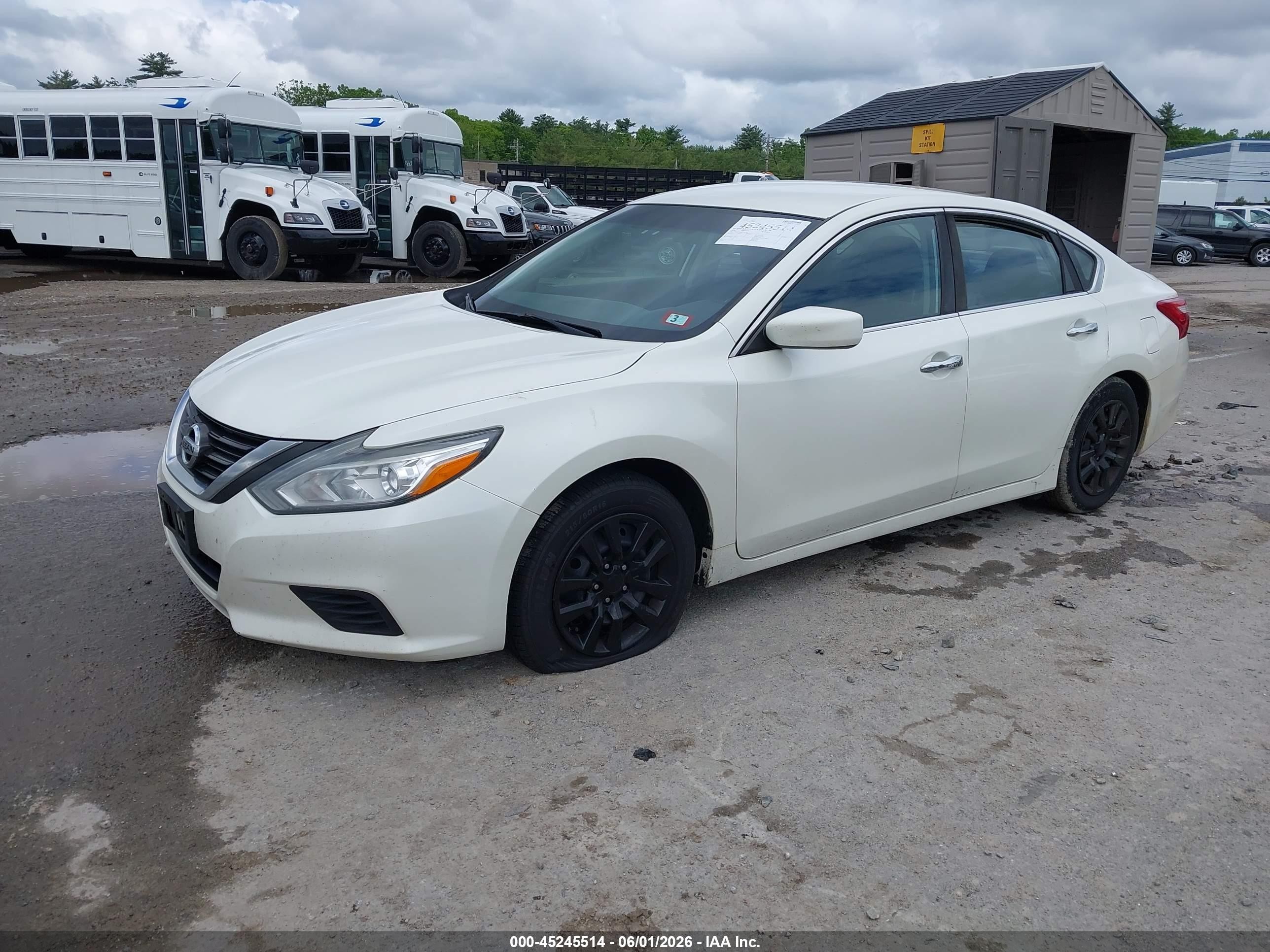 2016 Nissan Altima 2.5 S White vin: 1N4AL3AP8GC257527