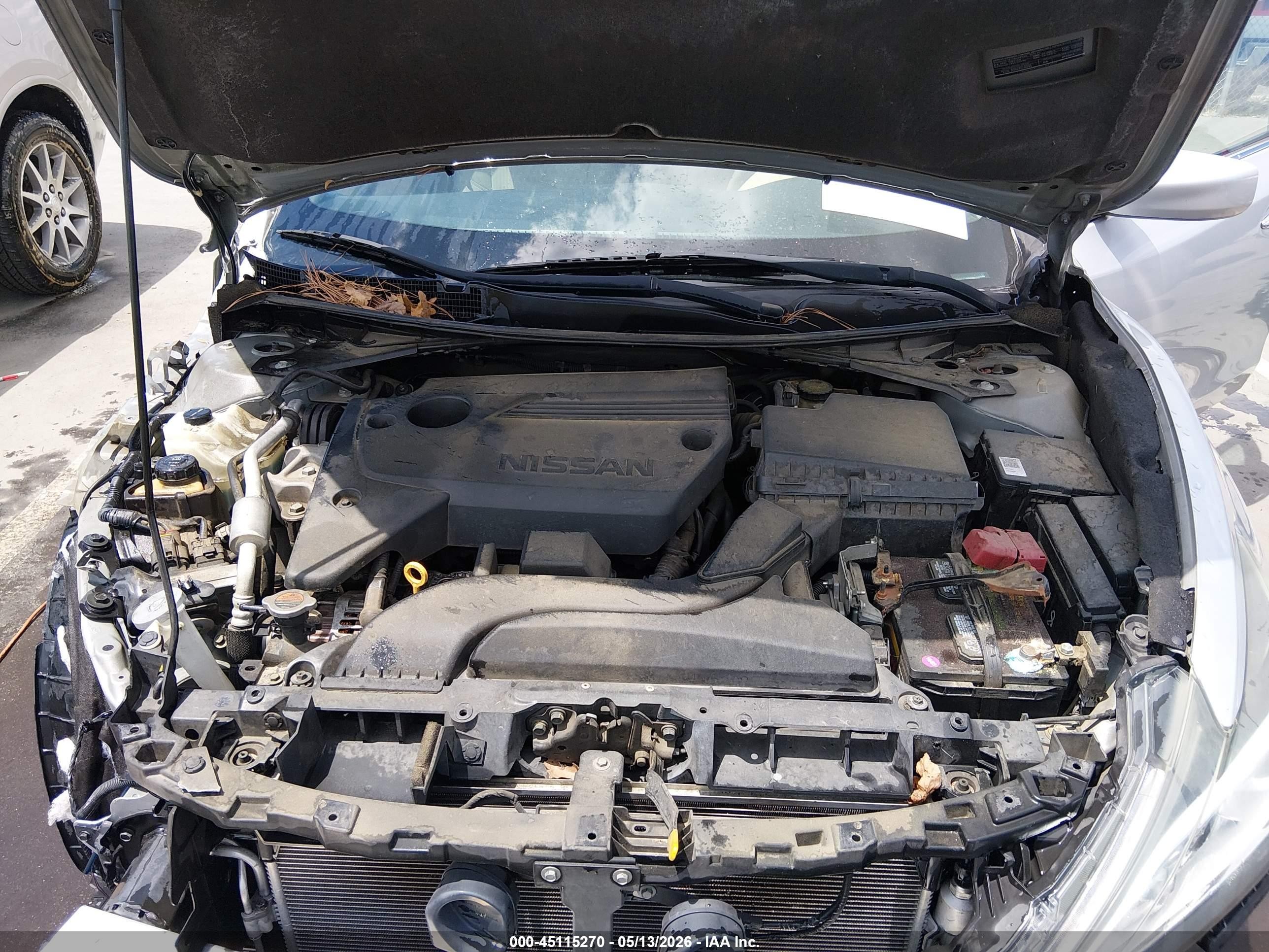 2016 Nissan Altima 2.5 S Серебряный vin: 1N4AL3AP8GN306133