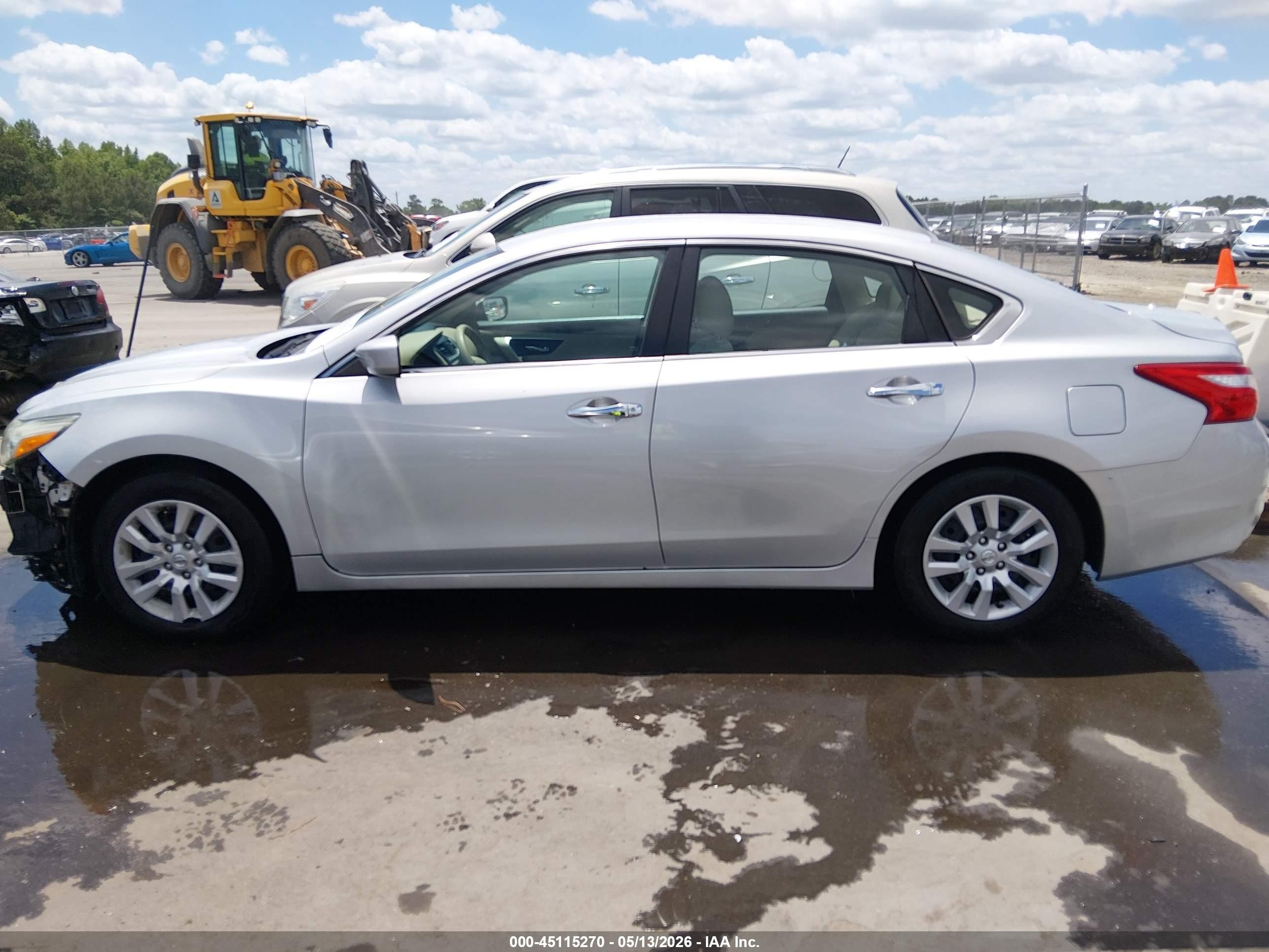 2016 Nissan Altima 2.5 S Серебряный vin: 1N4AL3AP8GN306133
